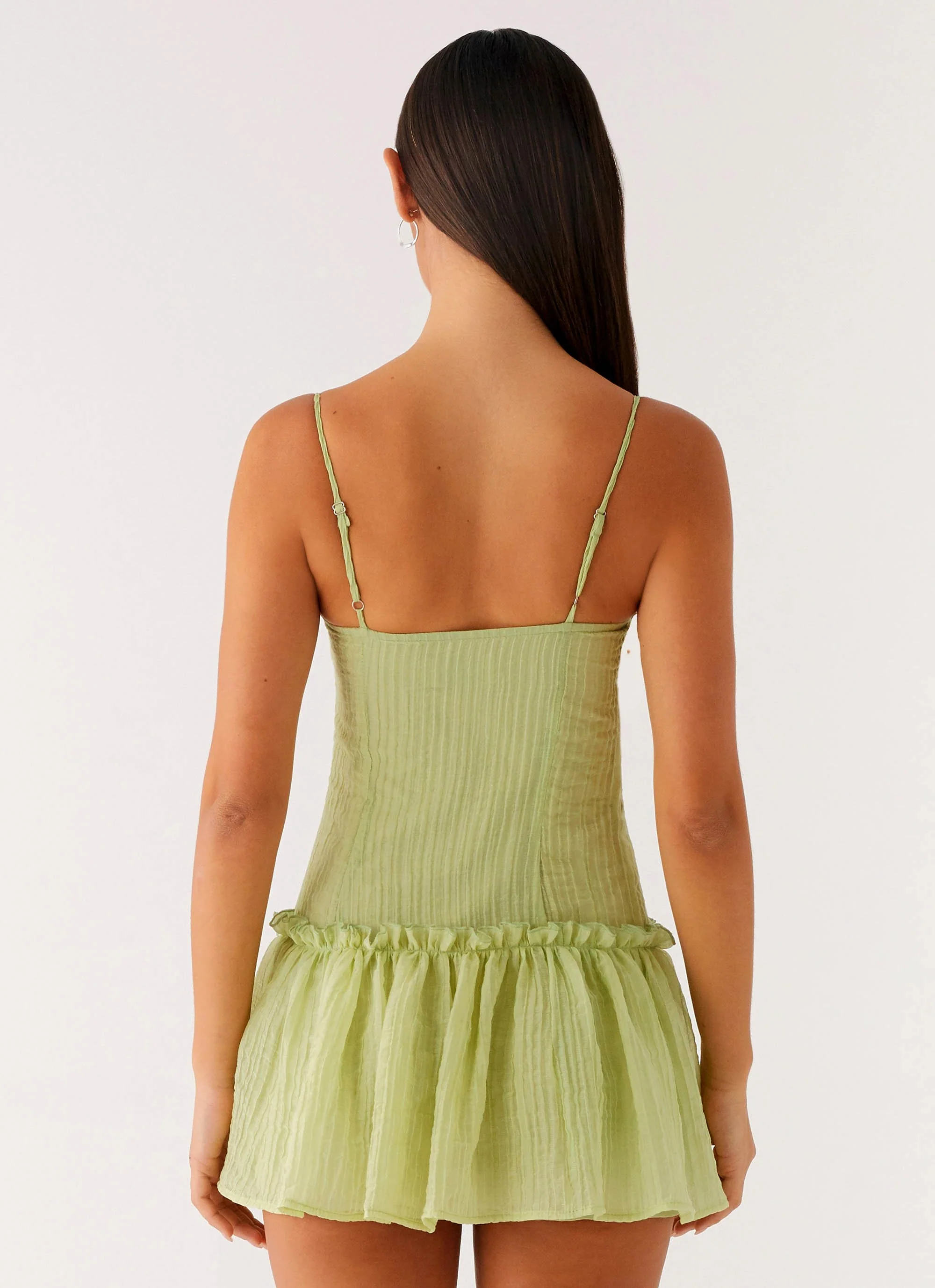 Bambini Mini Dress - Green - Image 4