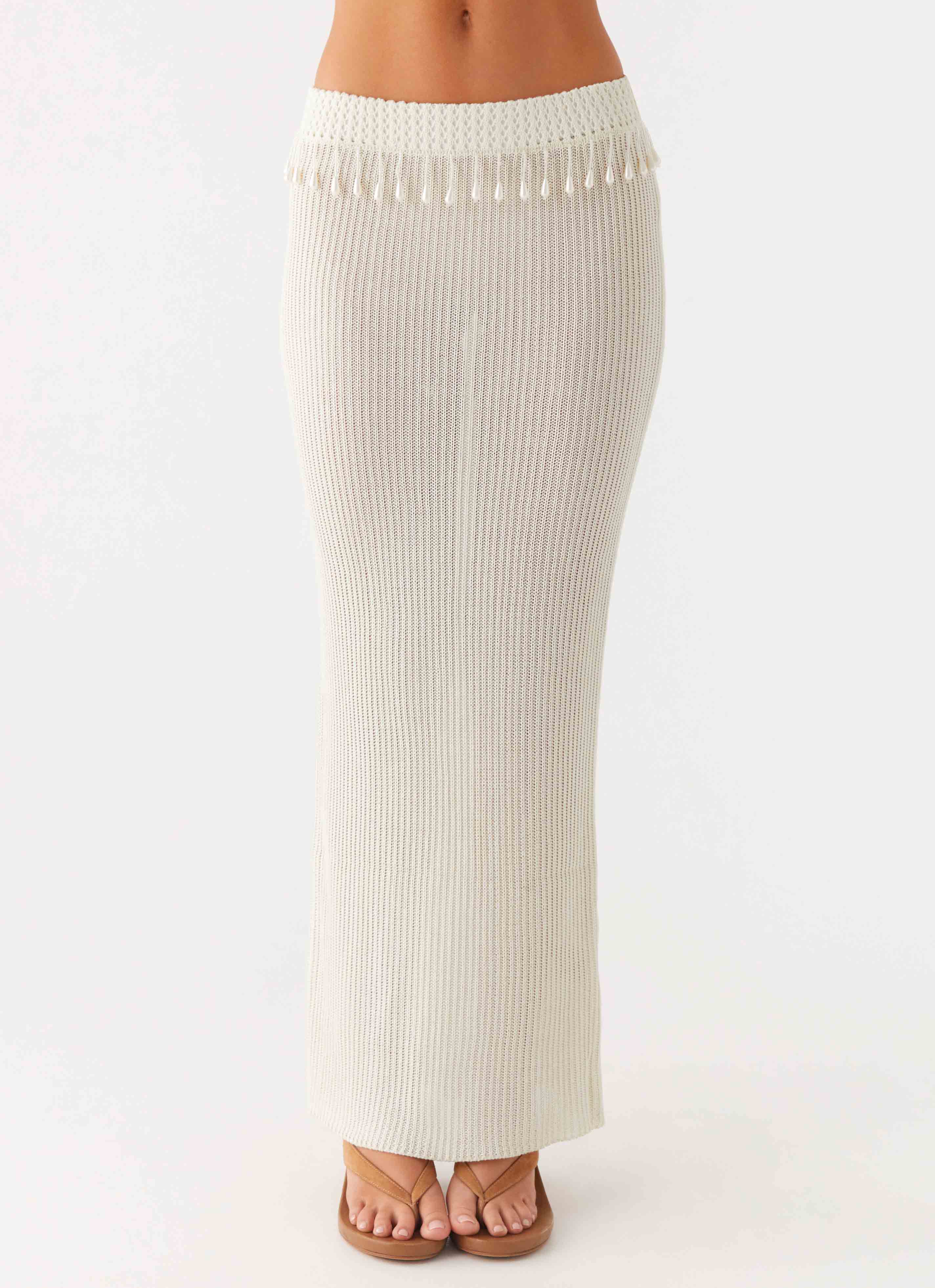 Basilia Maxi Skirt - Off White - Image 2