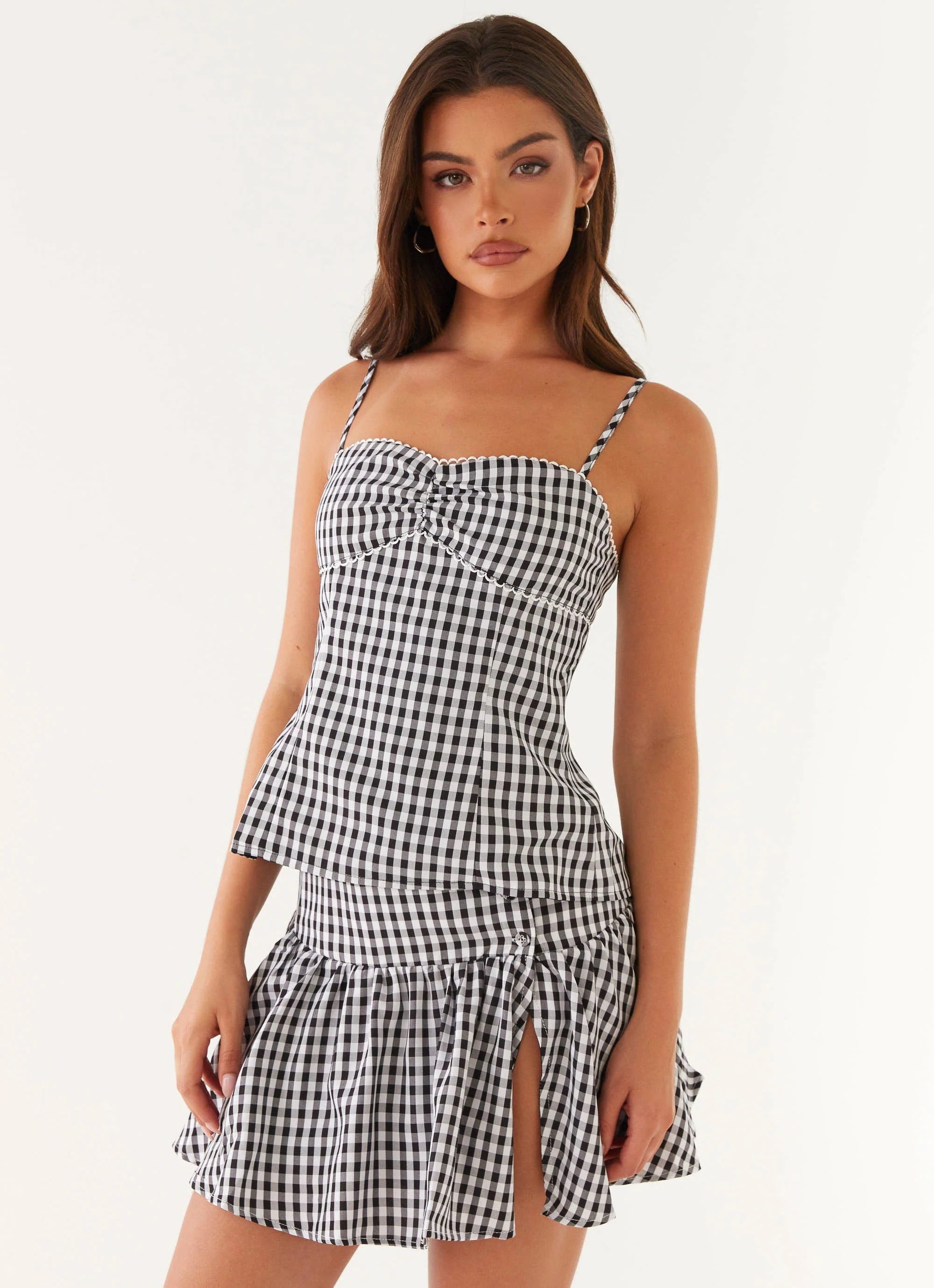 Bellamy Top - Black Gingham - Image 5