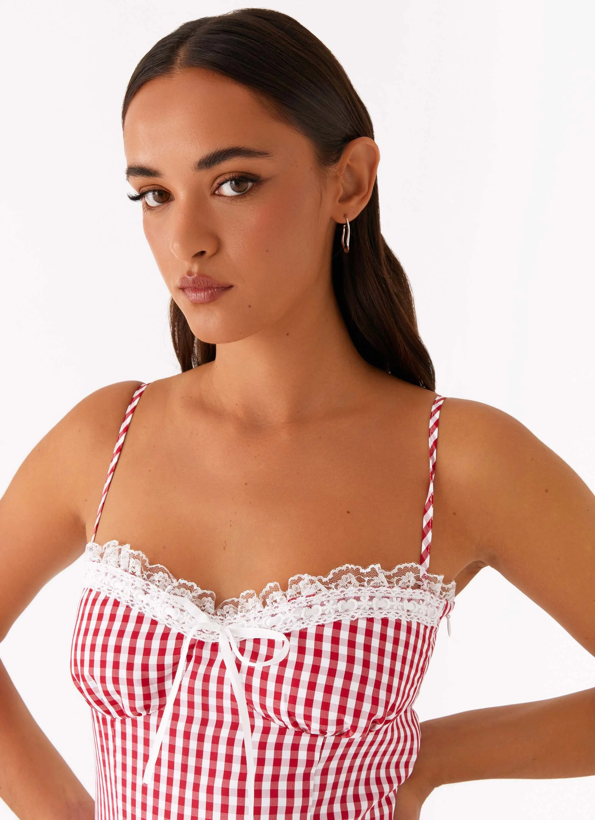Bellissima Bustier Mini Dress - Red - Image 6