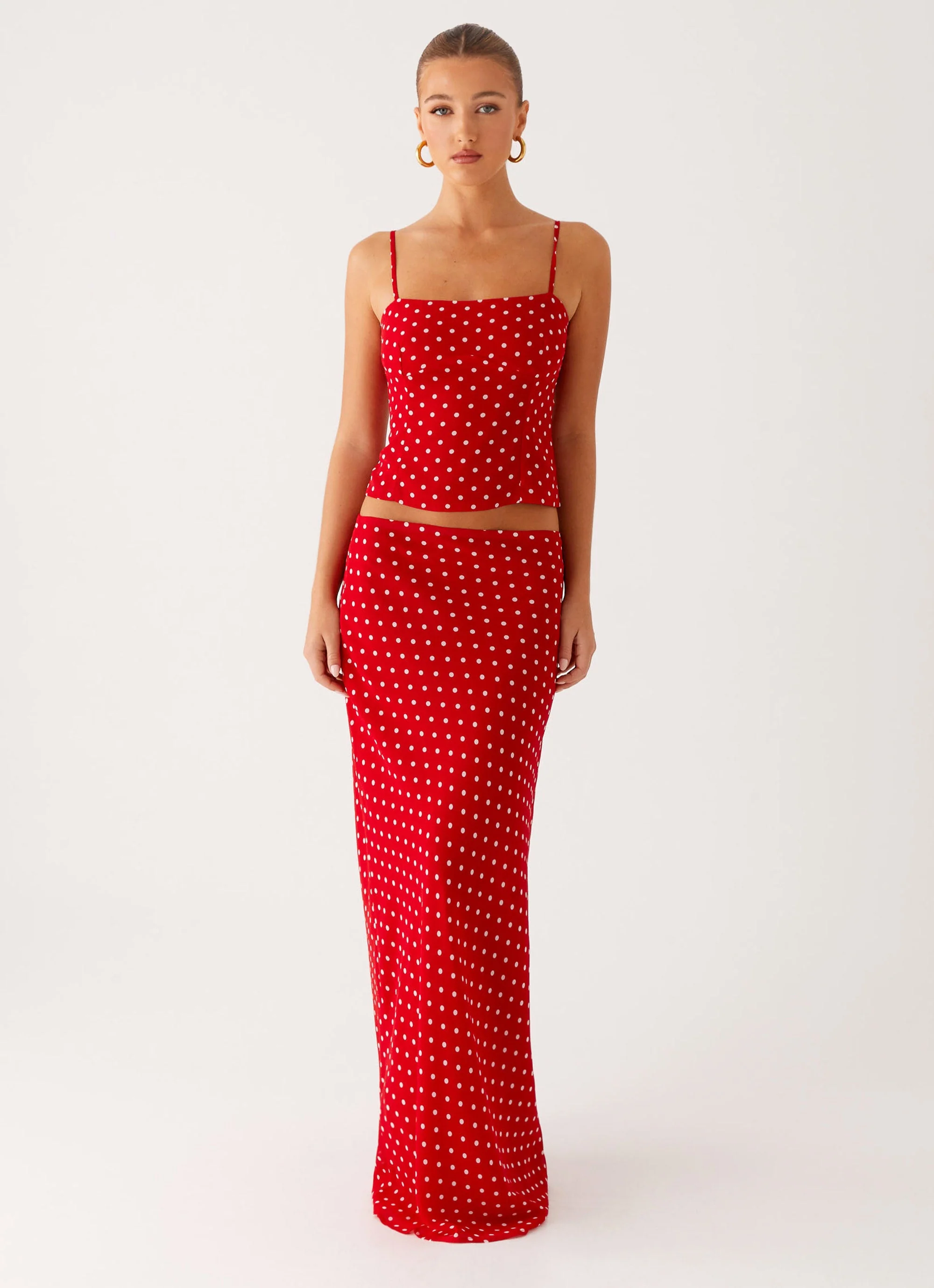 Bendita Top - Red Polka Dot - Image 2