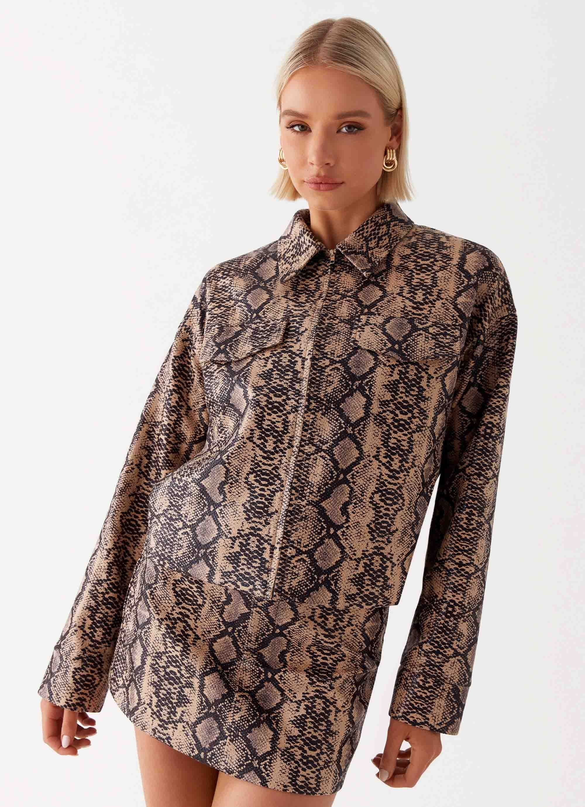 Bethany Mini Skirt - Snake - Image 5