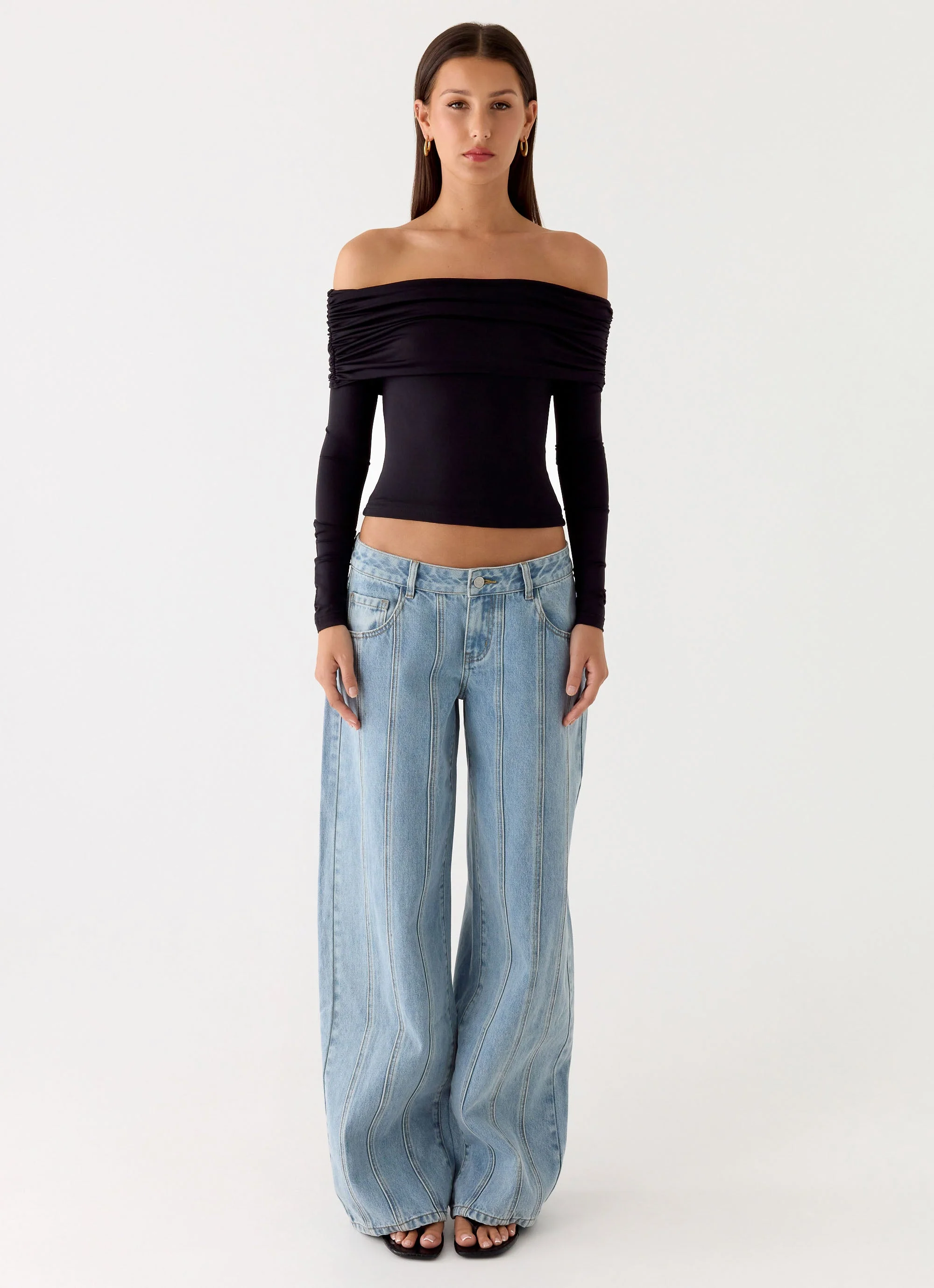 Better Now Long Sleeve Top - Black - Image 2
