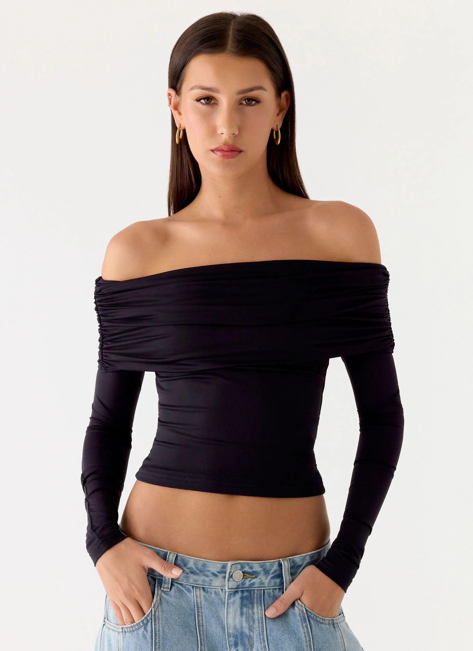 Better Now Long Sleeve Top - Black - Image 5