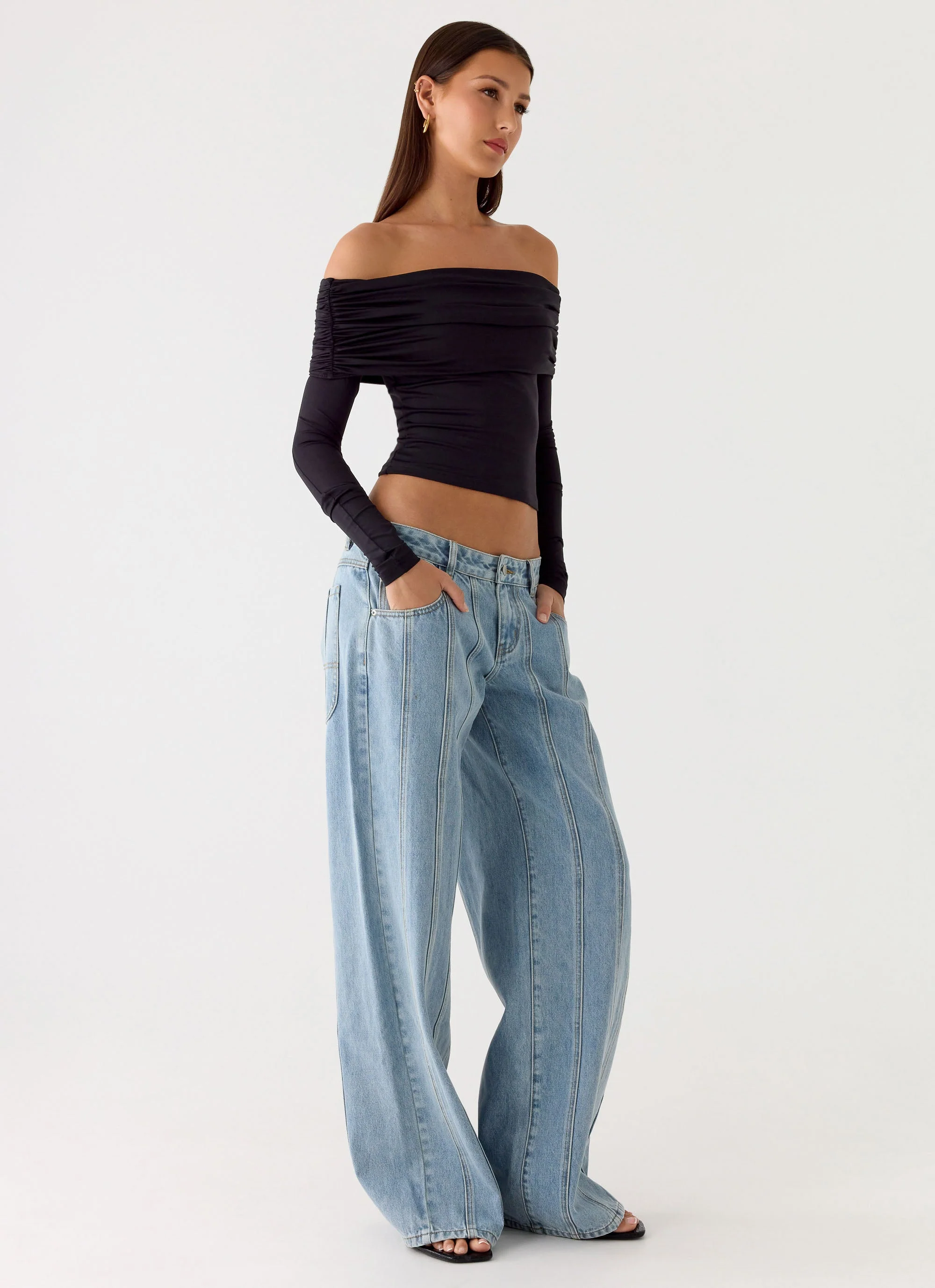 Better Now Long Sleeve Top - Black - Image 6