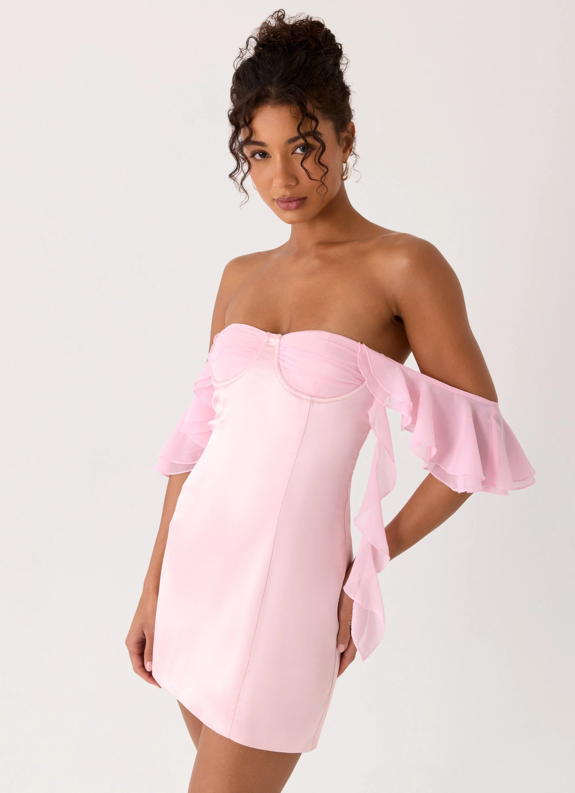 Bex Strapless Mini Dress - Pink - Image 8