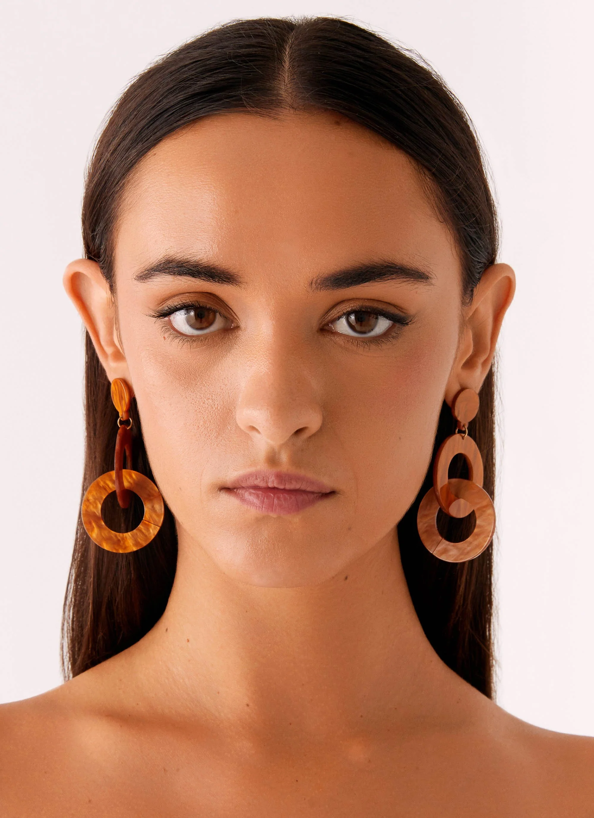 Bijou Earrings - Brown - Image 2