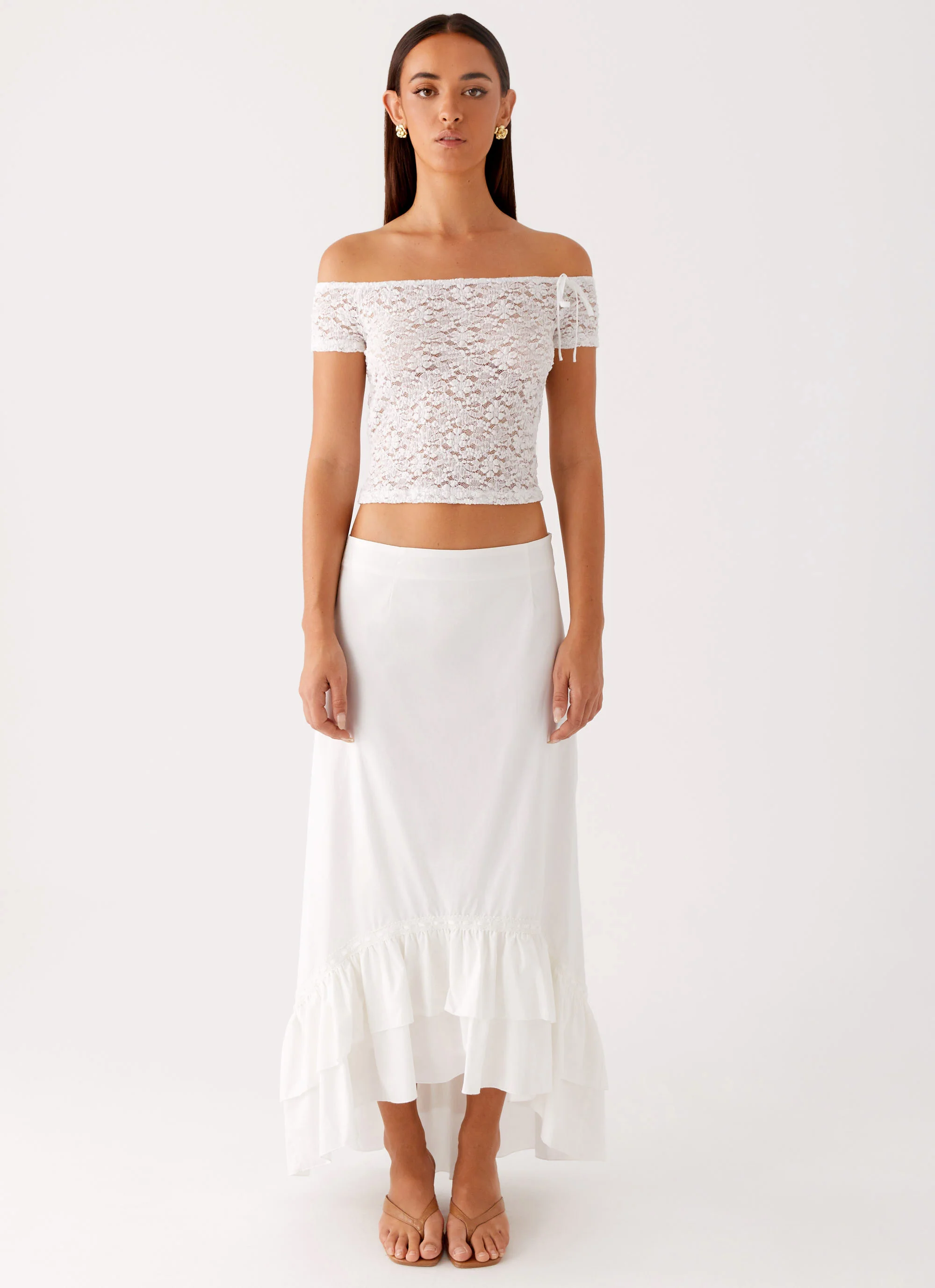 Billie Lace Top - Ivory - Image 2