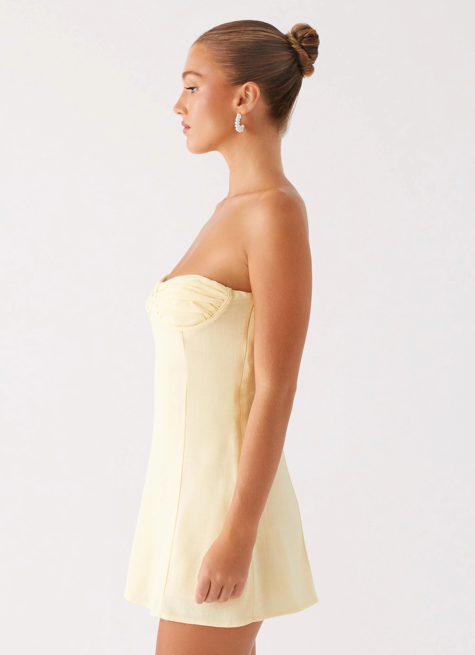 Bindi Mini Dress - Yellow - Image 3