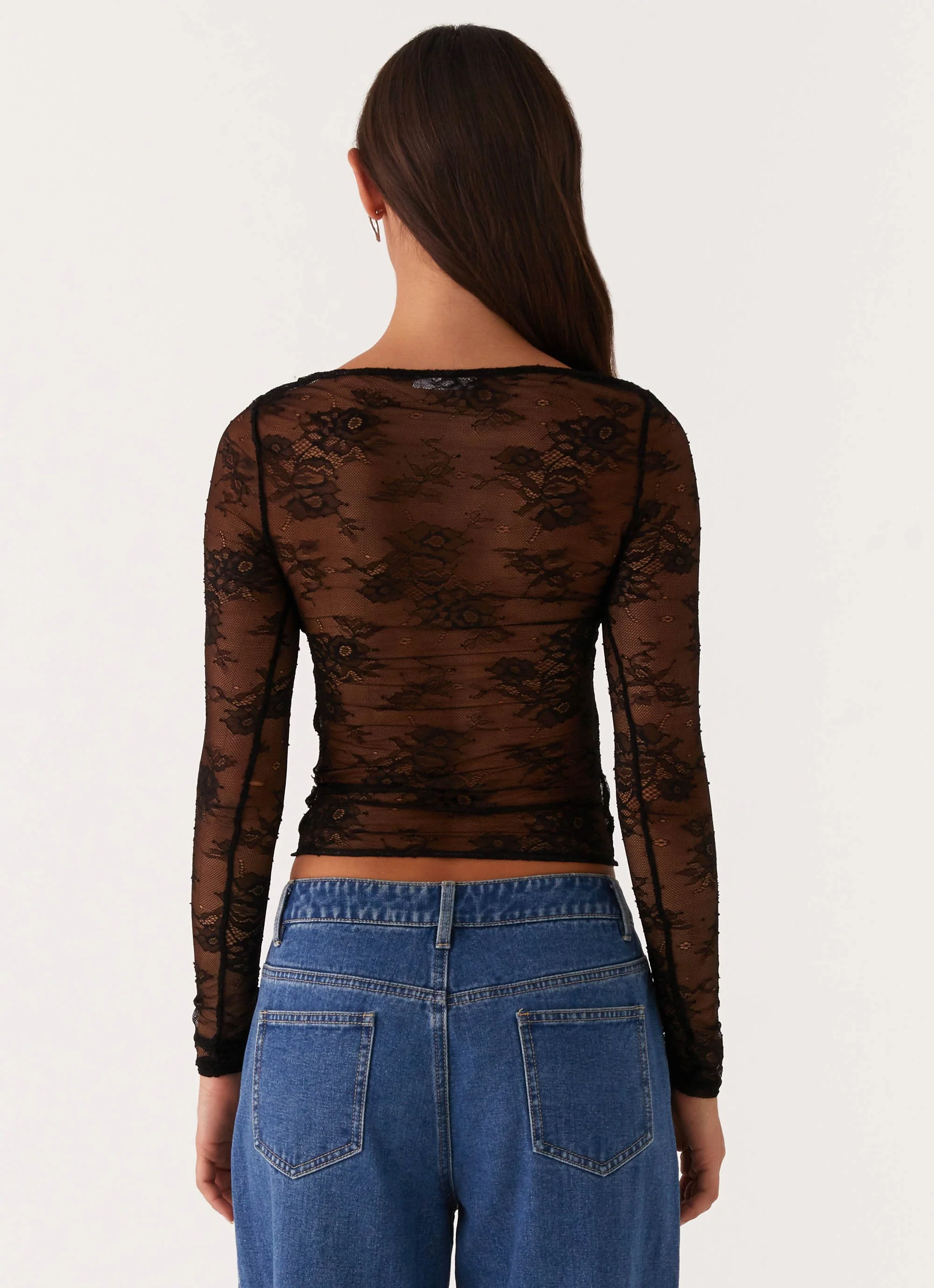 Blanca Lace Top - Black - Image 4