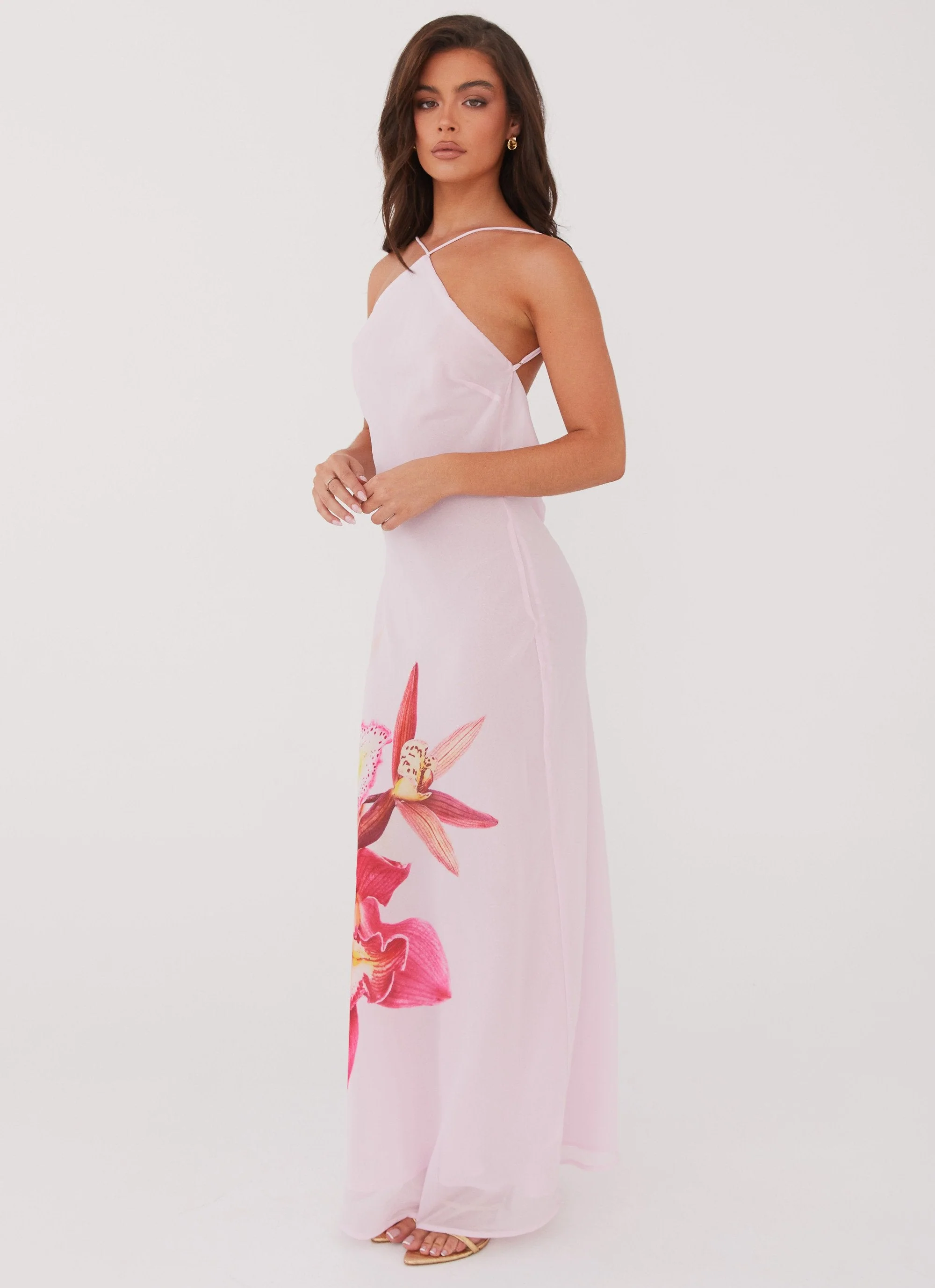 Blossom Hearts Maxi Dress - Pink Peony - Image 3