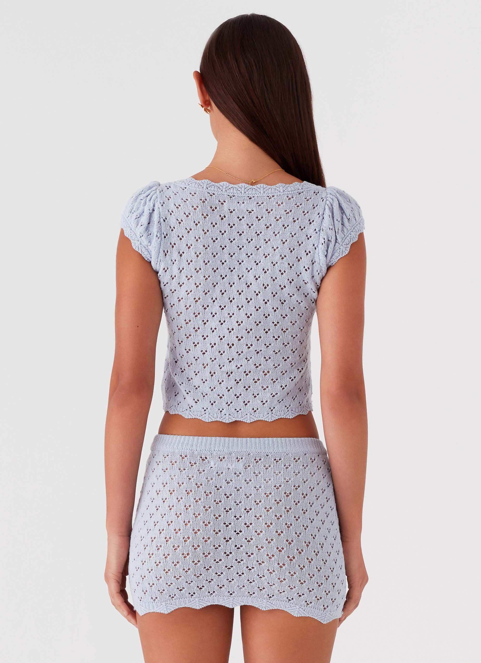 Blue Bird Knit Top - Blue Dusk - Image 5