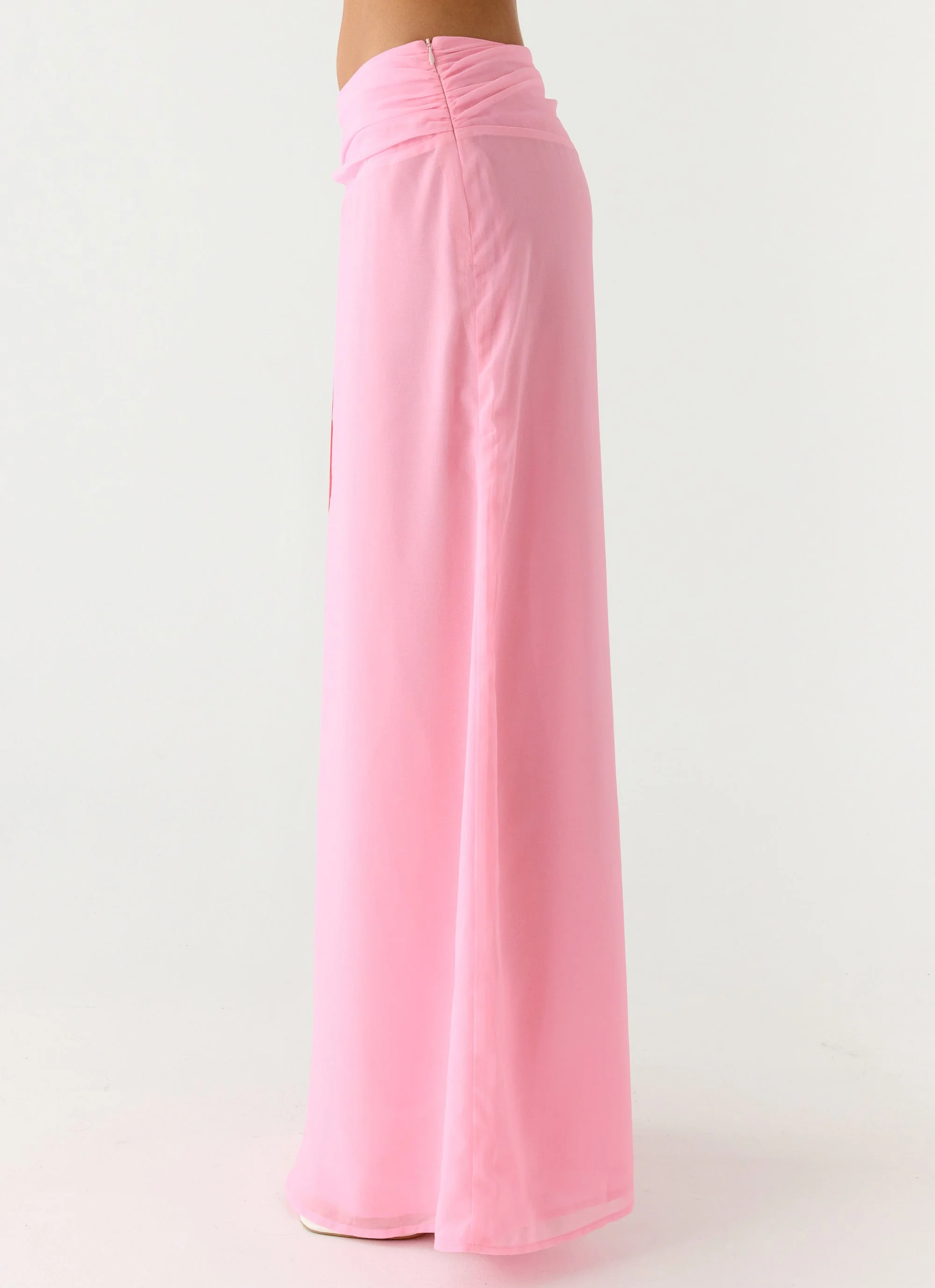 Blushing Bloom Maxi Skirt - Baby Pink - Image 3