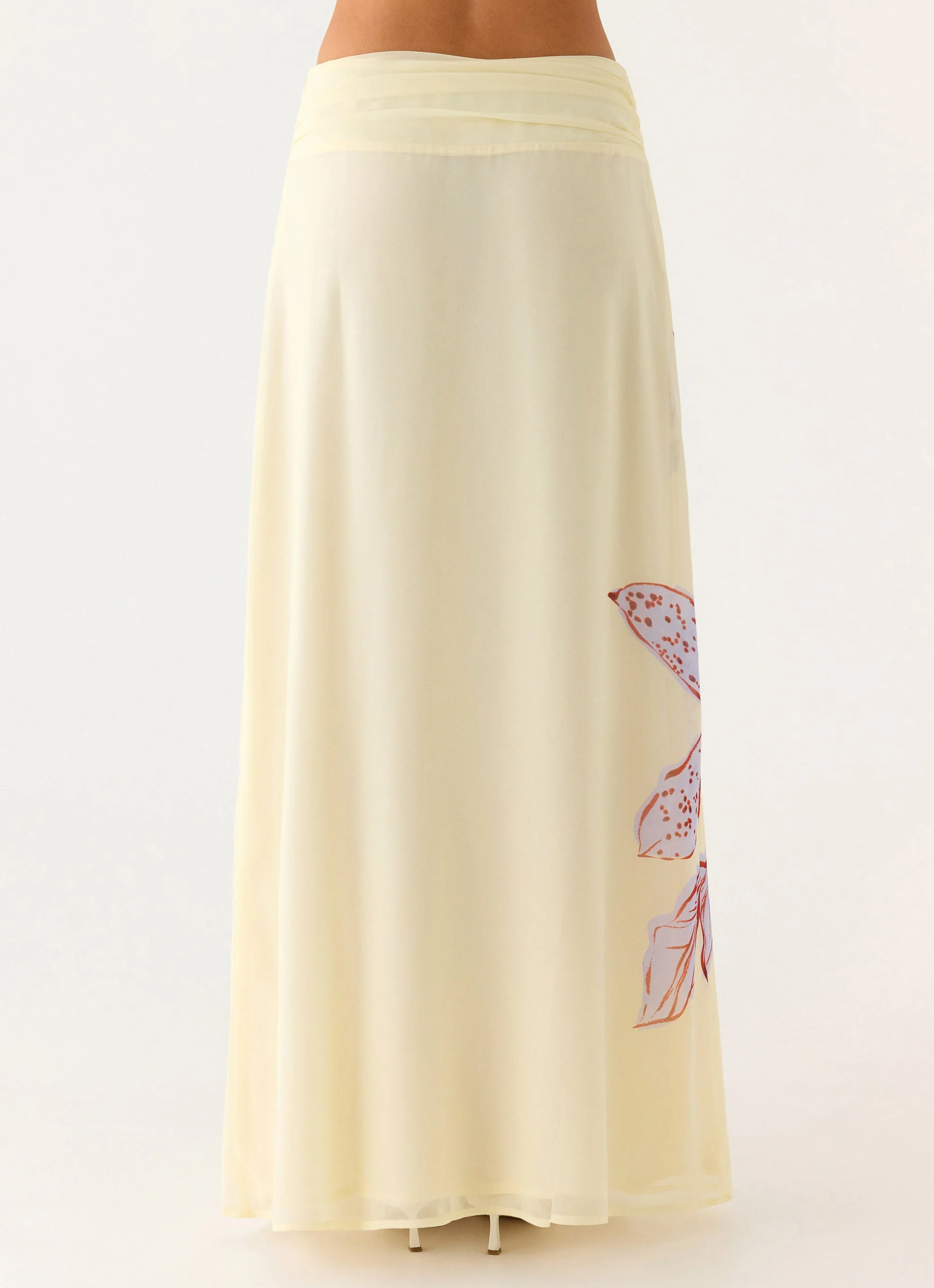 Blushing Bloom Maxi Skirt - Violet Blossom - Image 4