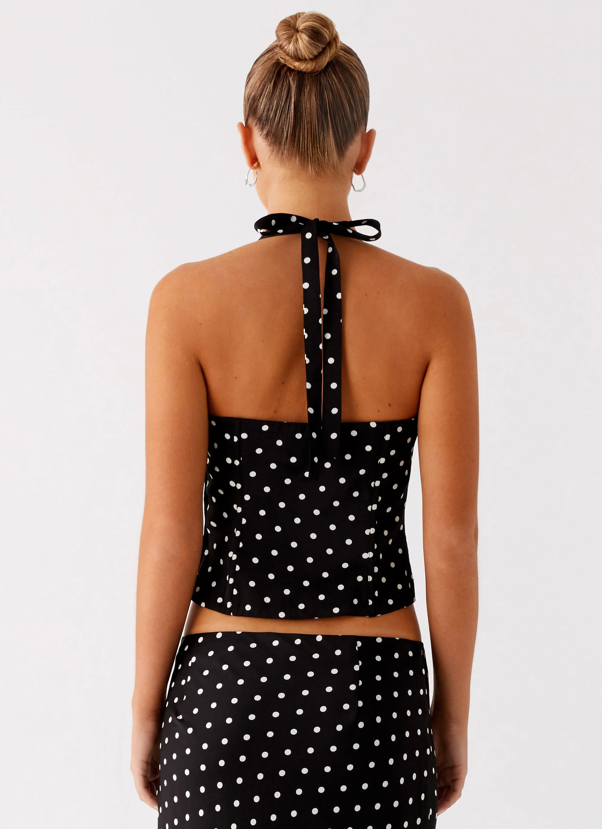 Breanne Top - Black Polka Dot - Image 2