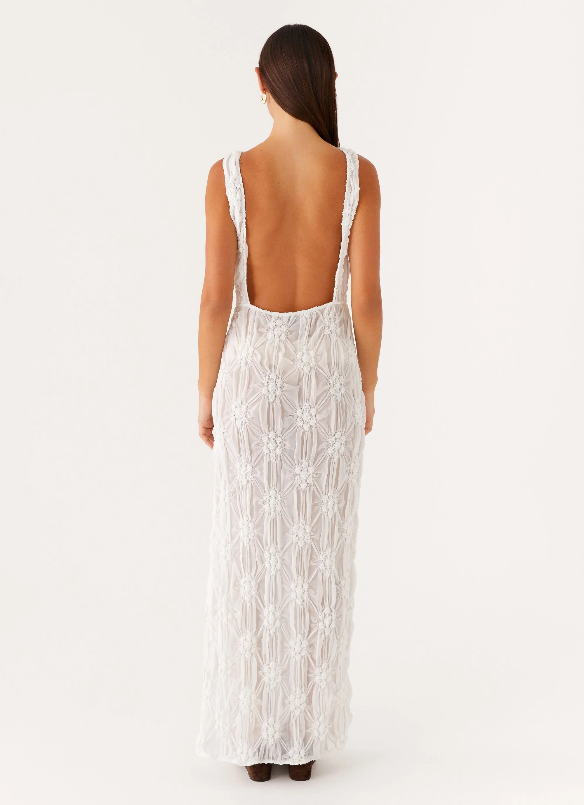 Briar Backless Maxi Dress - Ivory - Image 6