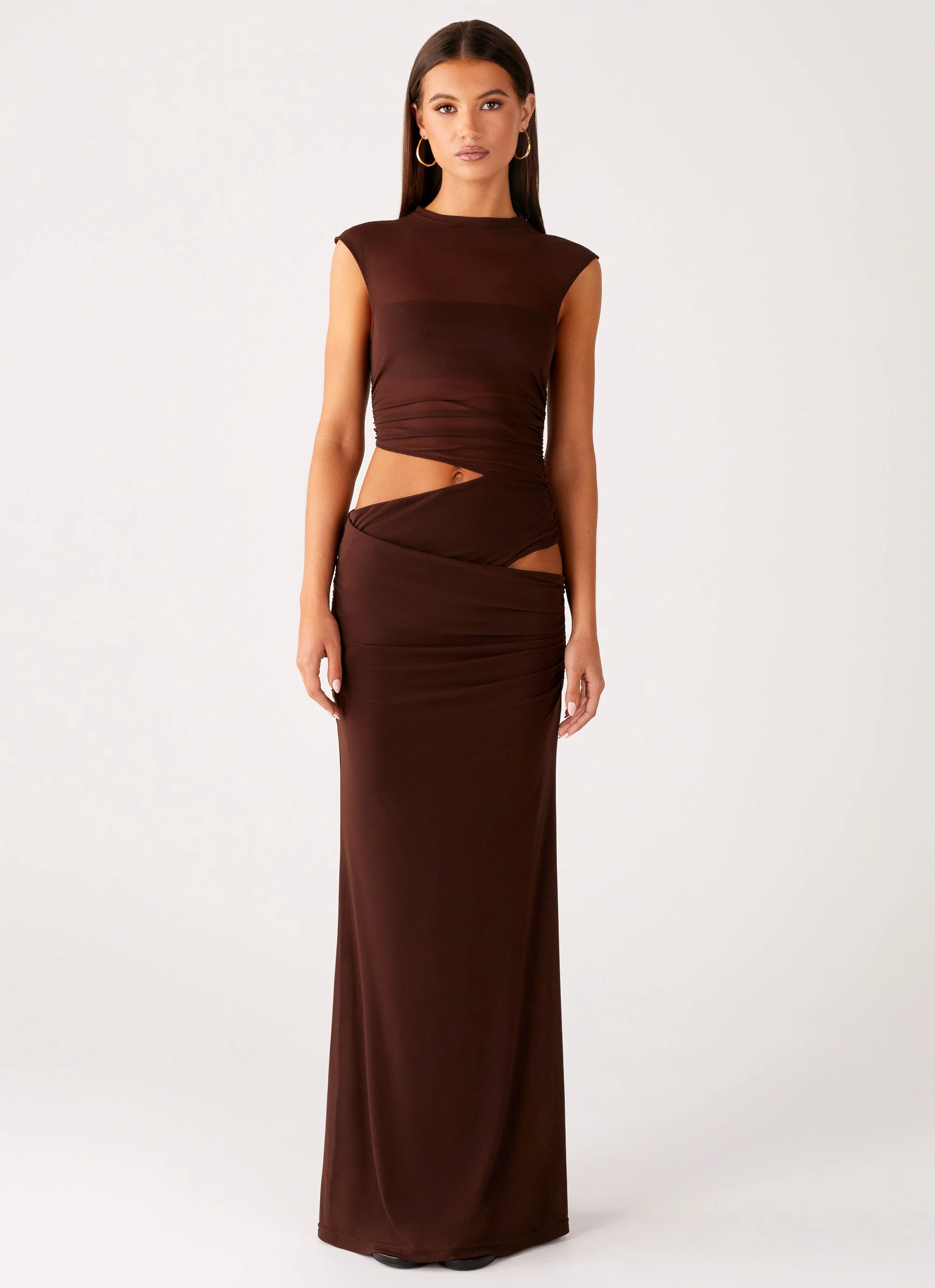 Briony Maxi Dress - Cool Chocolate - Image 2