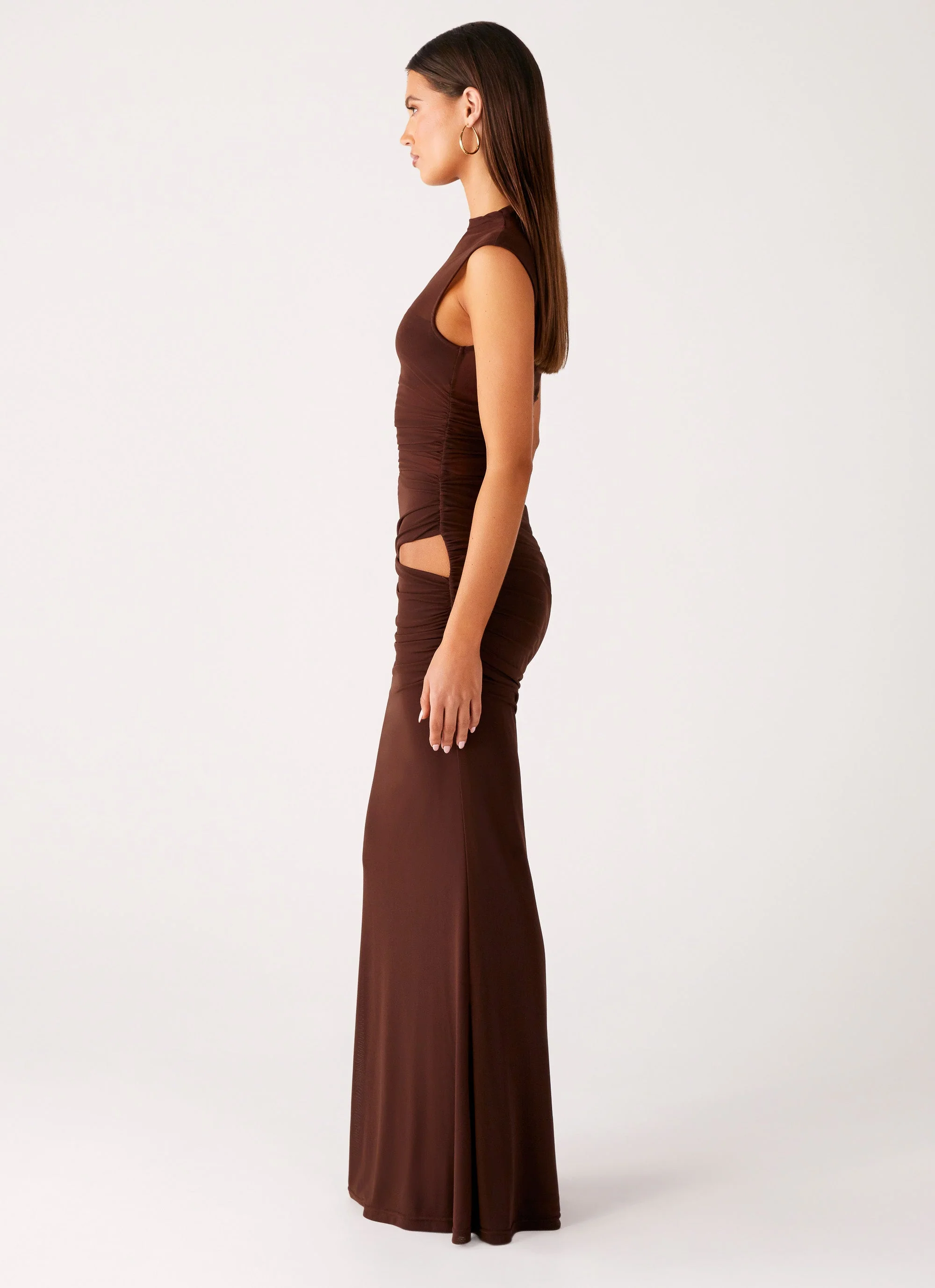 Briony Maxi Dress - Cool Chocolate - Image 3