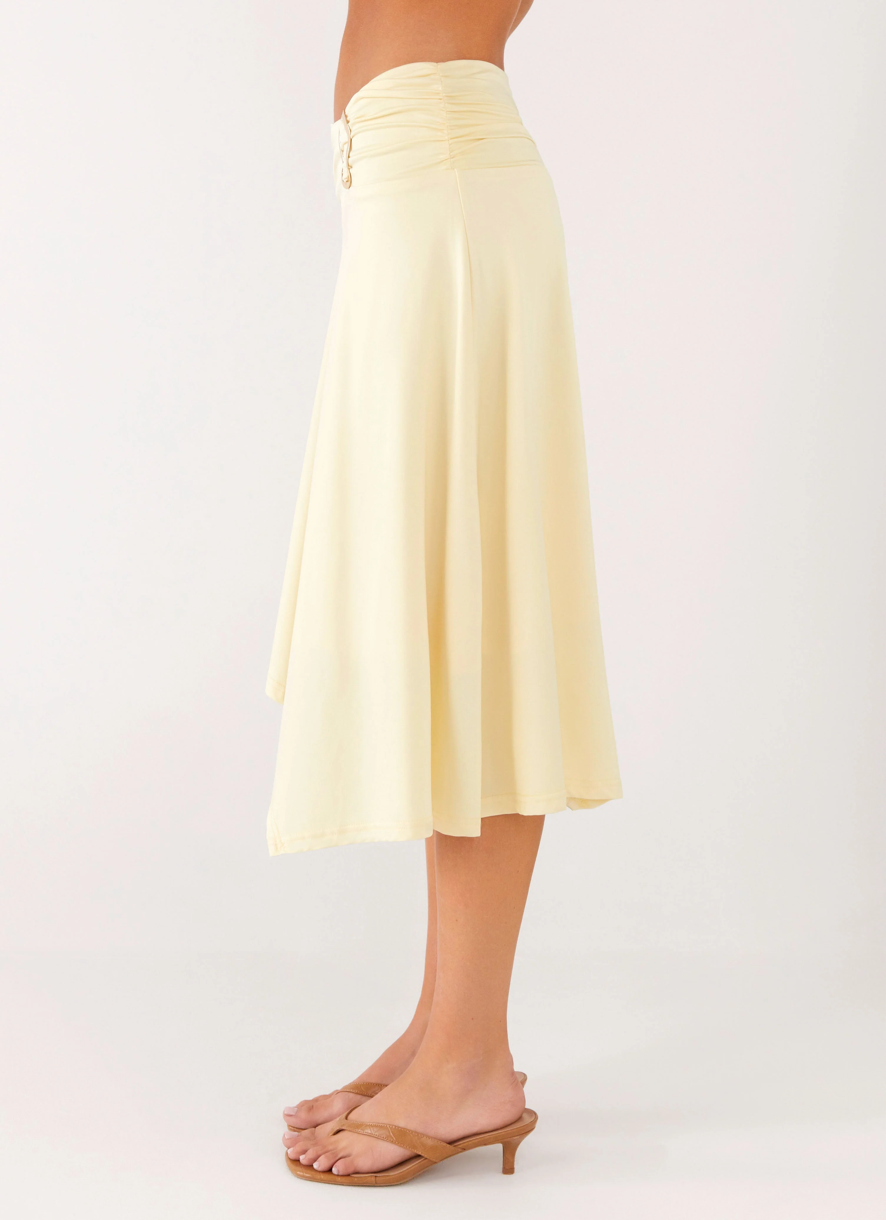 Brisa Midi Skirt - Butter - Image 2
