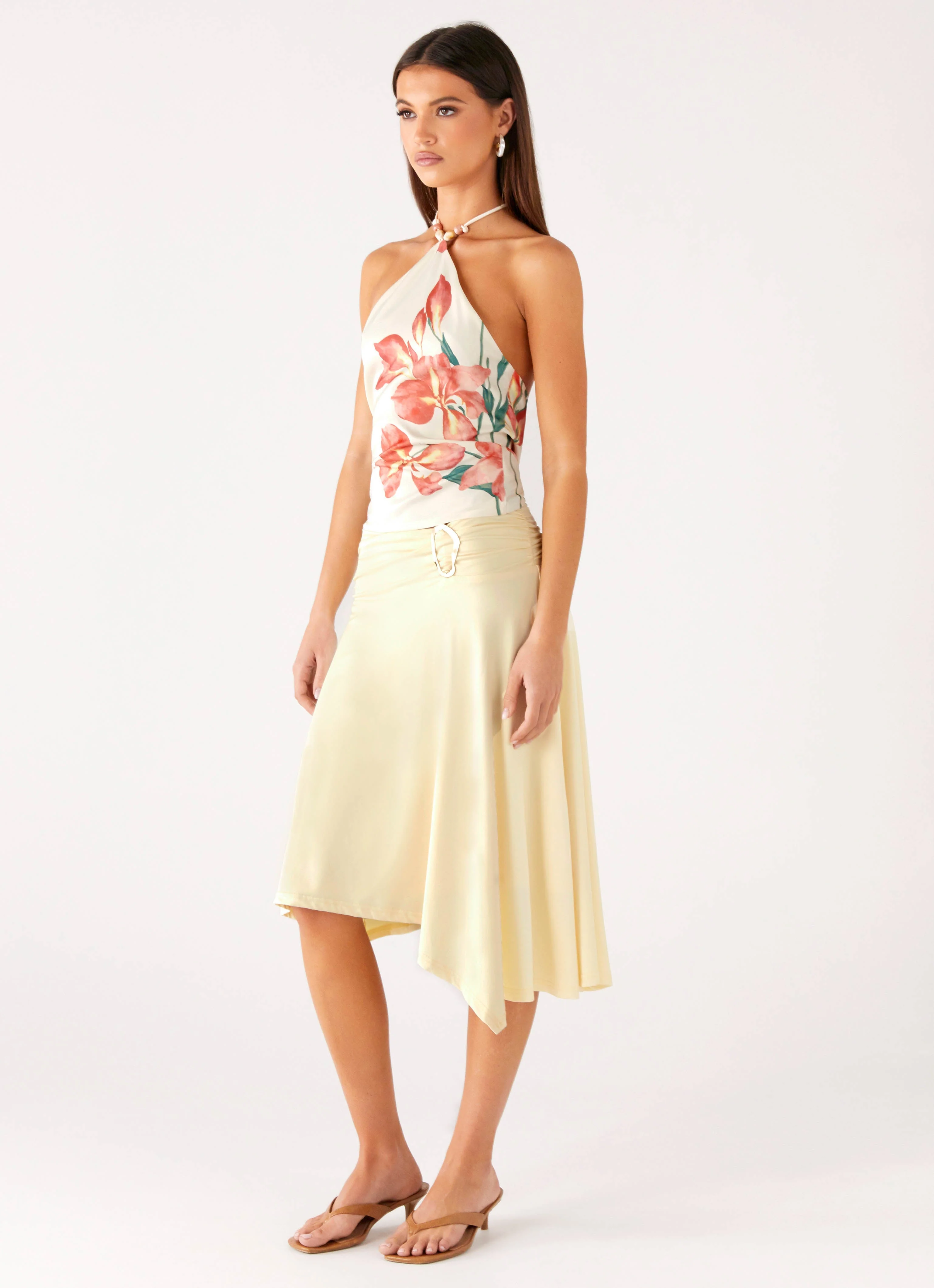 Brisa Midi Skirt - Butter - Image 6