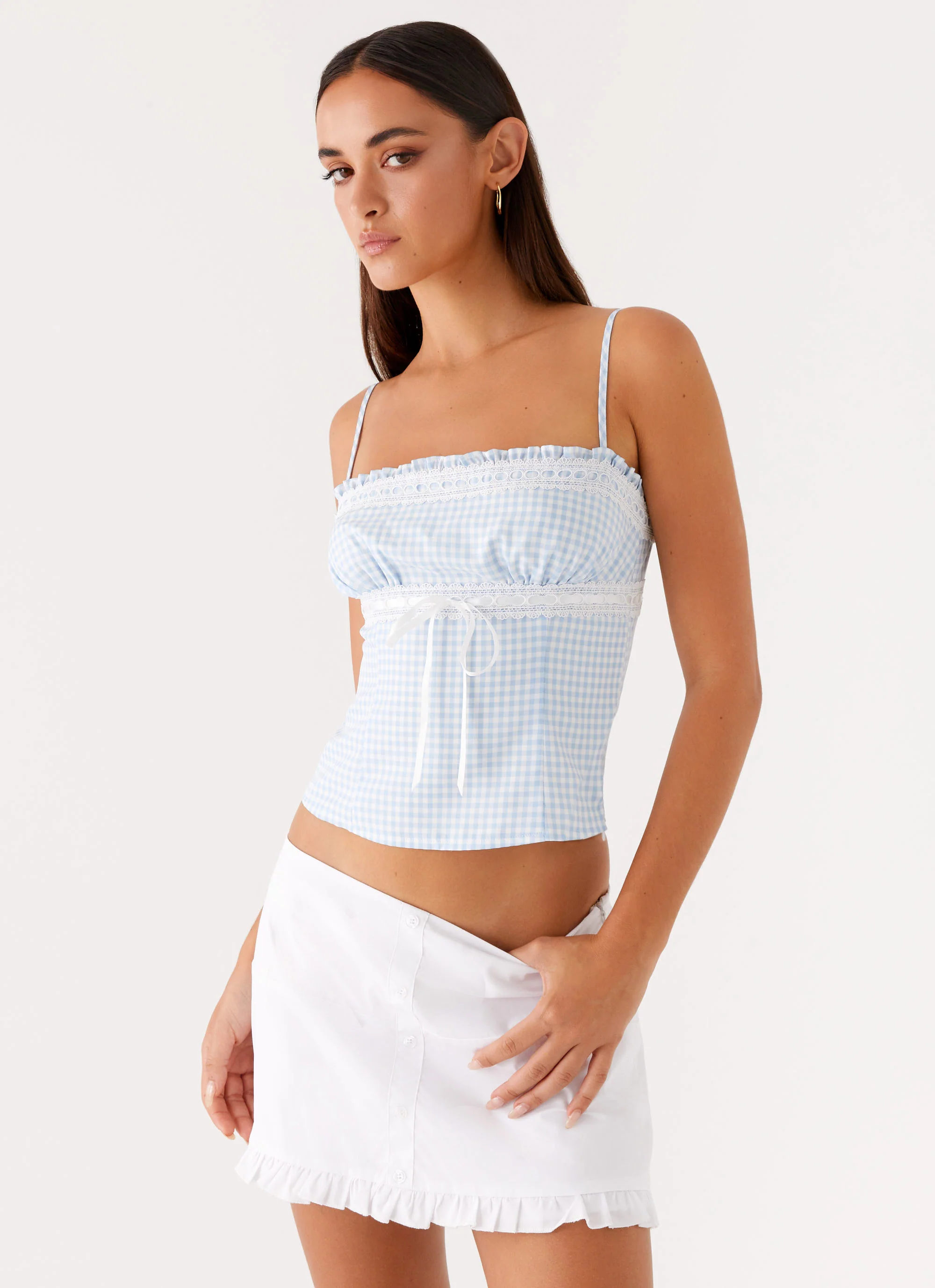 Bristol Mini Skirt - White - Image 4