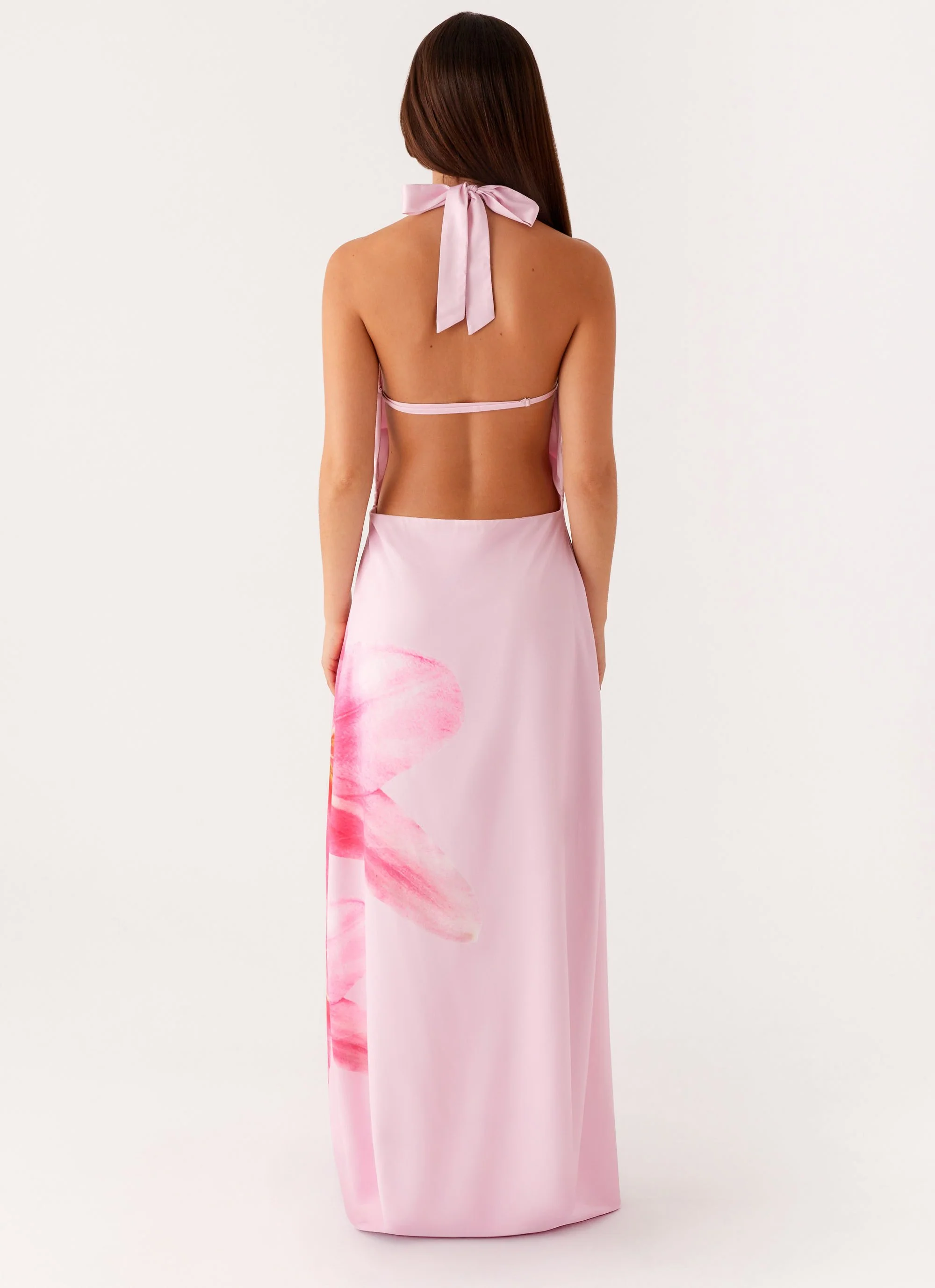 Bryony Cowl Maxi Dress - Pink - Image 2