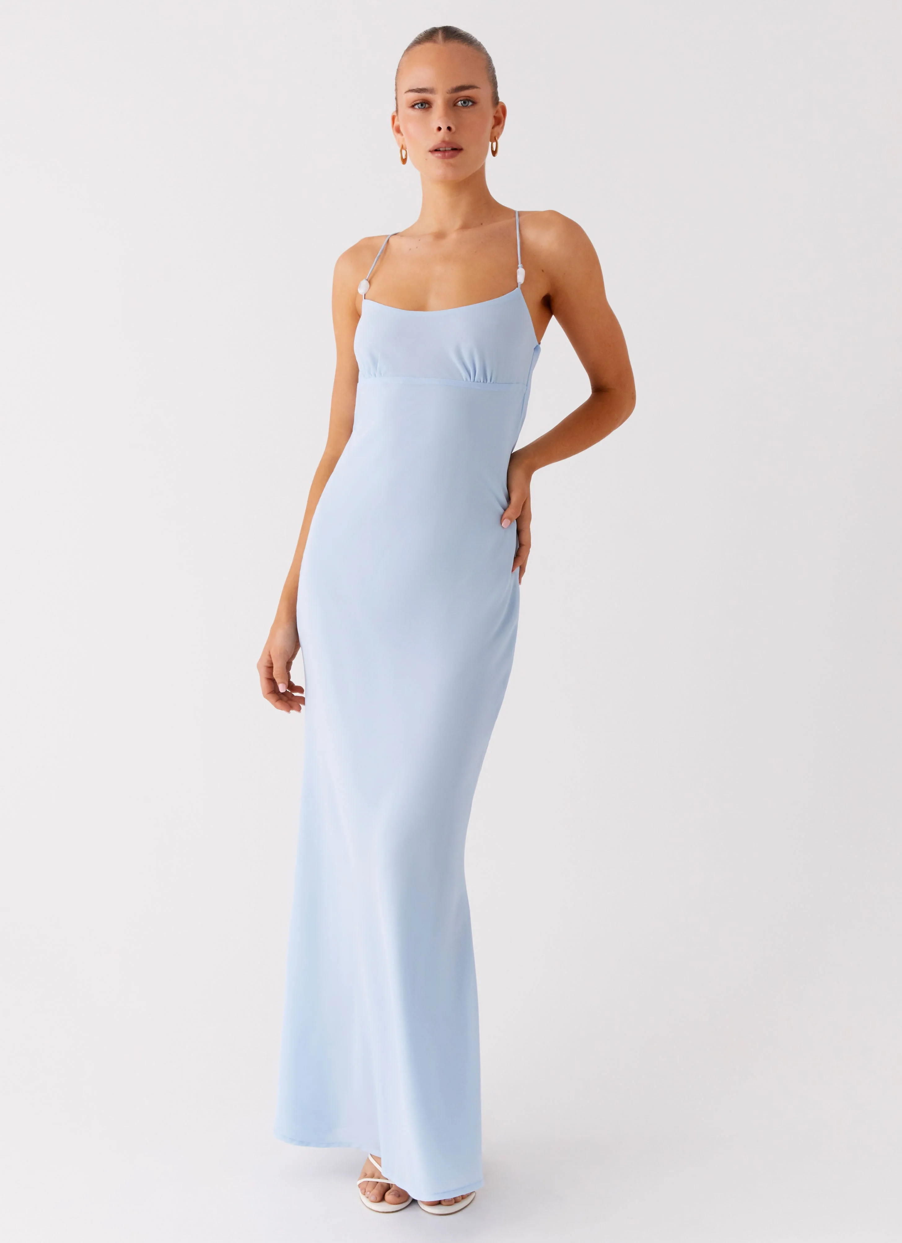 Cabello Maxi Dress - Pale Blue - Image 2
