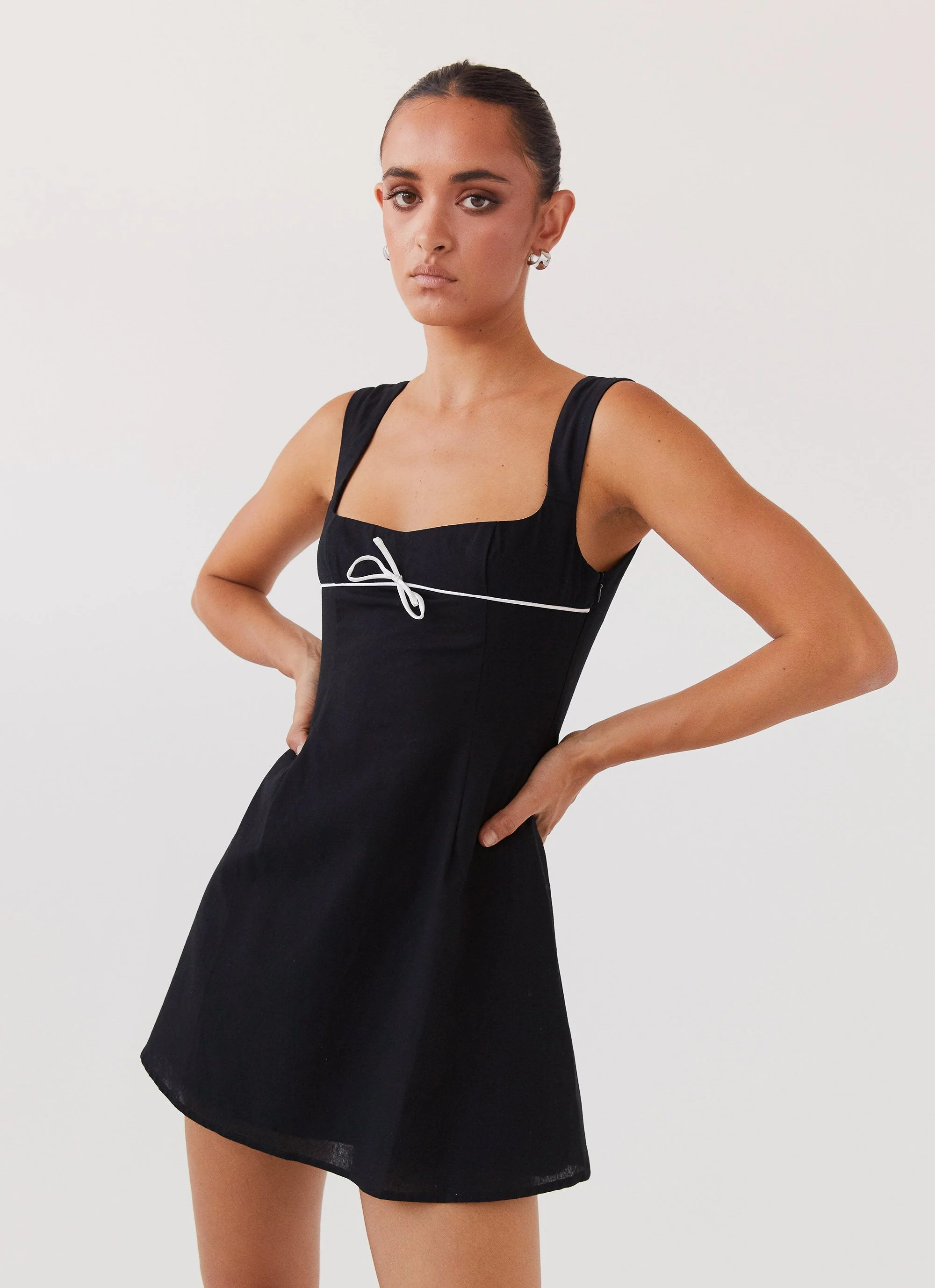 Cadence Mini Dress - Black - Image 5