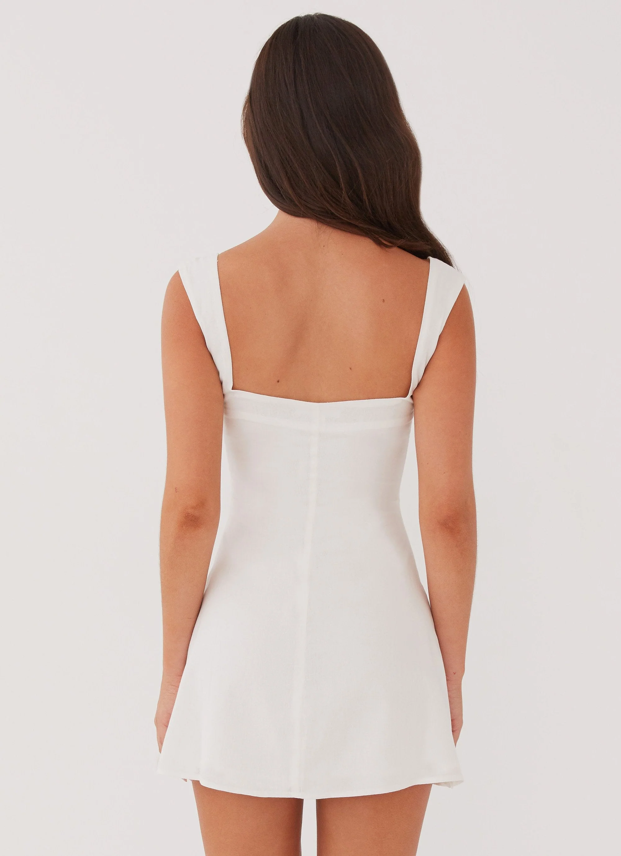 Cadence Mini Dress - White - Image 4