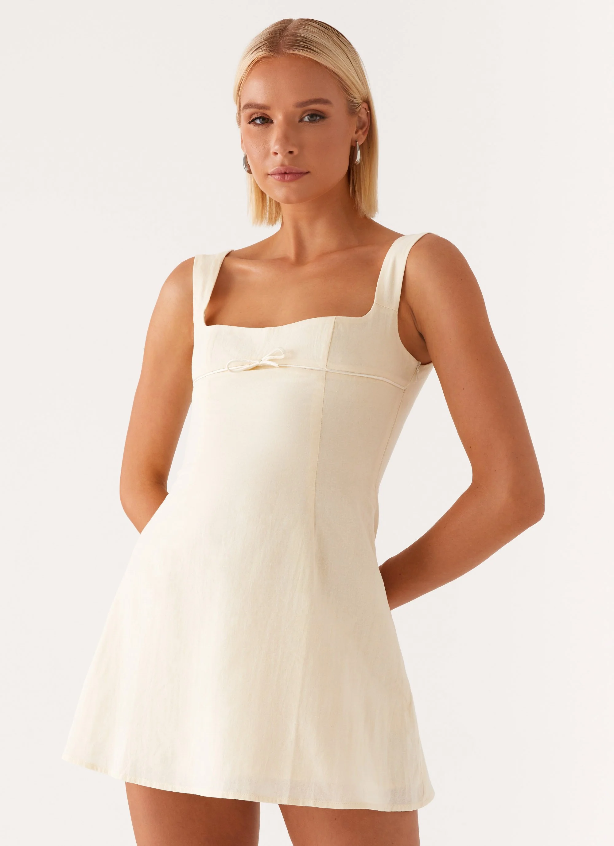 Cadence Mini Dress - Yellow - Image 6