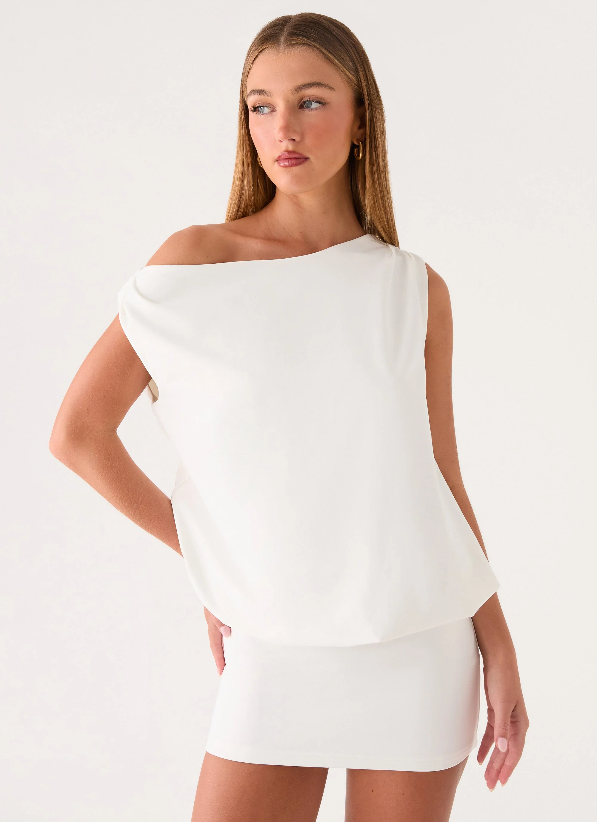 Caelen Mini Dress - White - Image 7