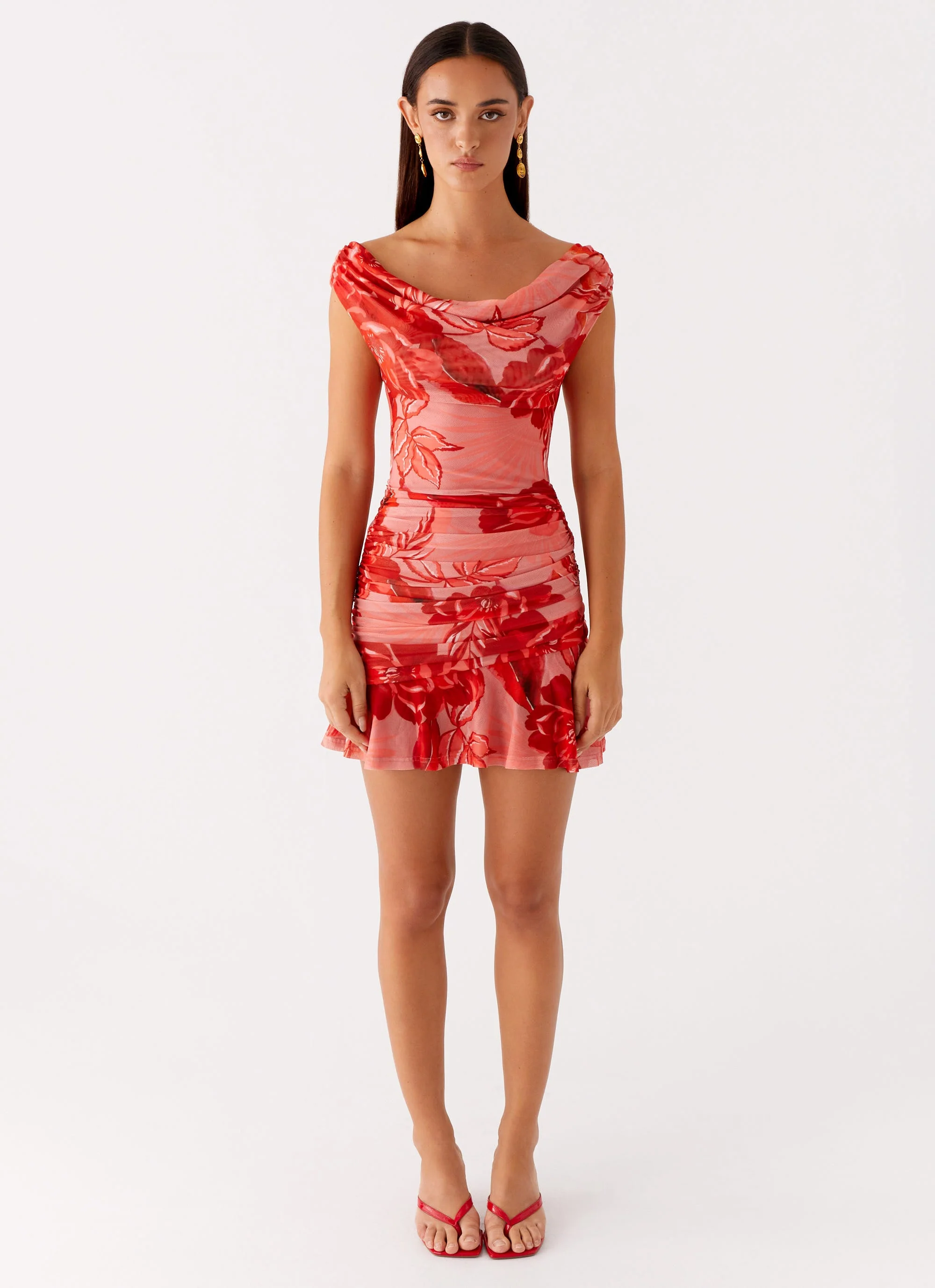 Cait Mini Dress - Sicily Sunsets Print - Image 3