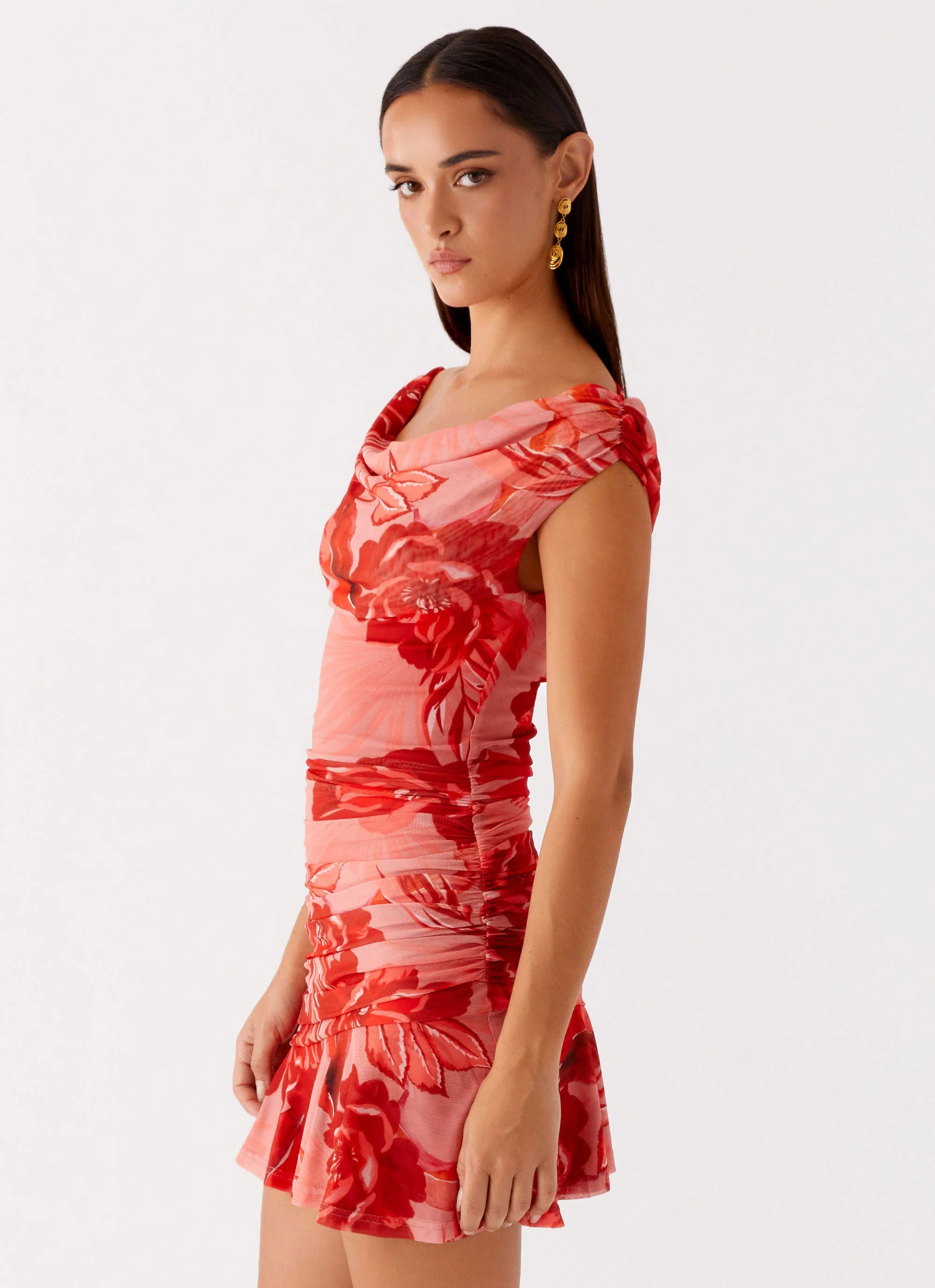 Cait Mini Dress - Sicily Sunsets Print - Image 4