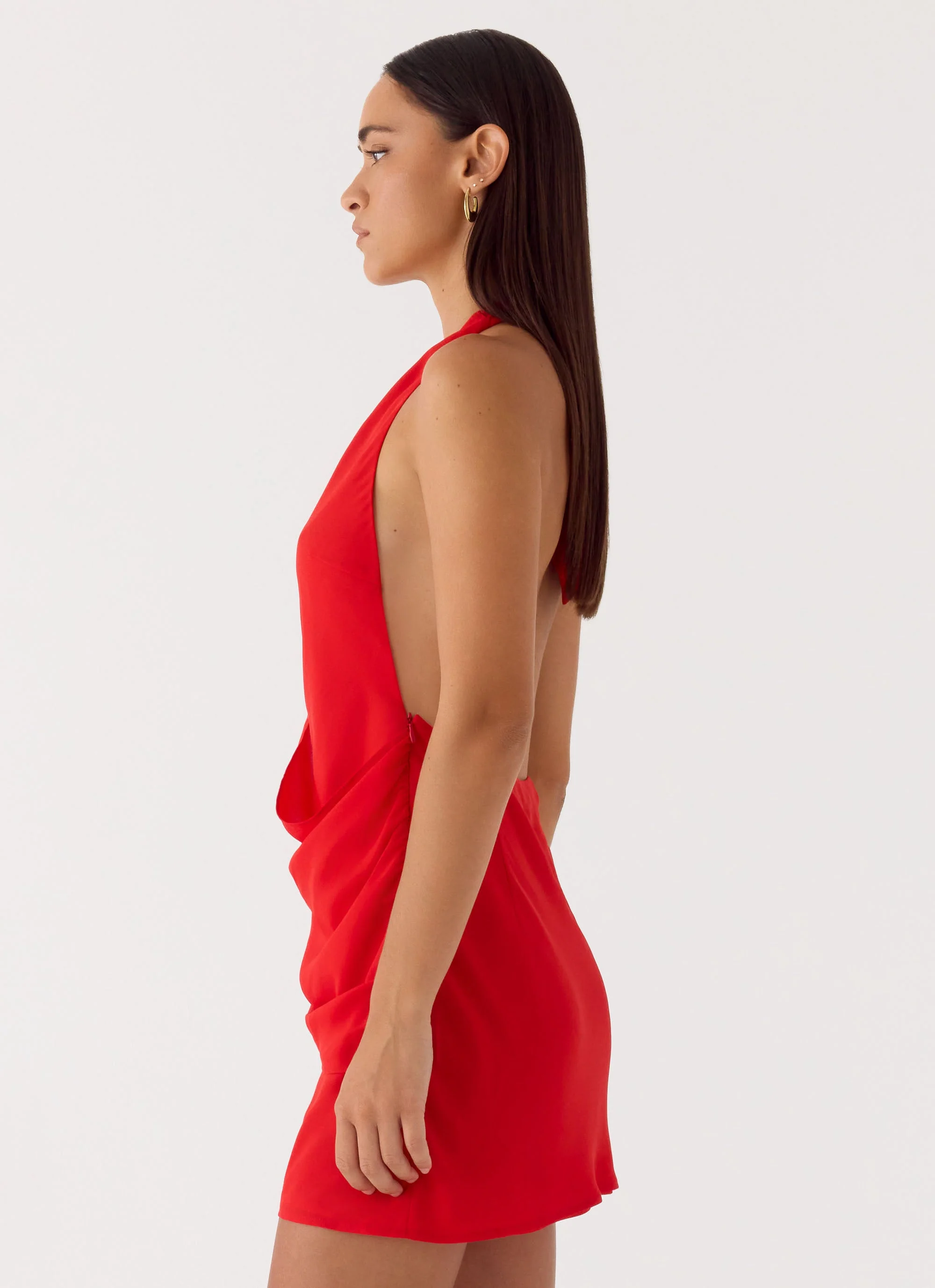 Calanbra Mini Dress - Red - Image 2