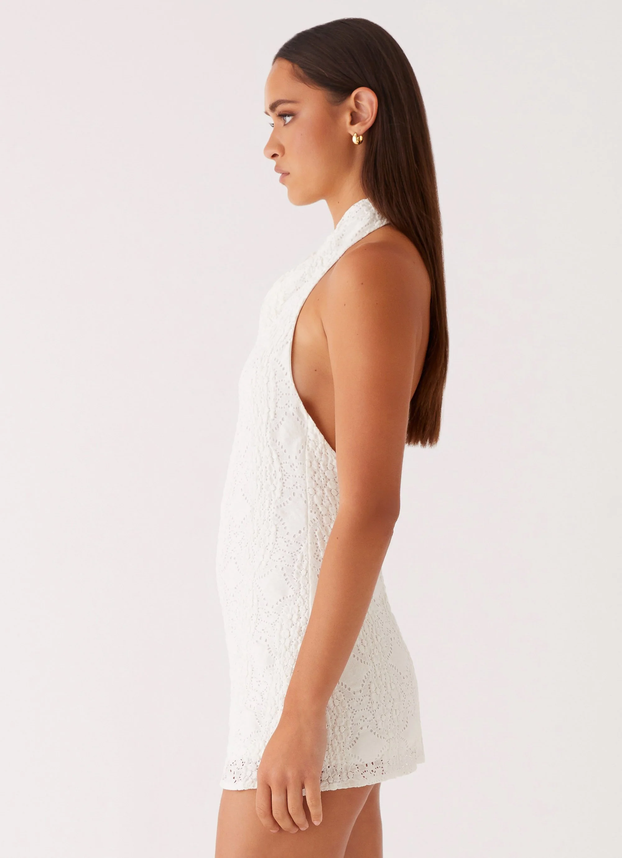 Camden Mini Dress - White - Image 4