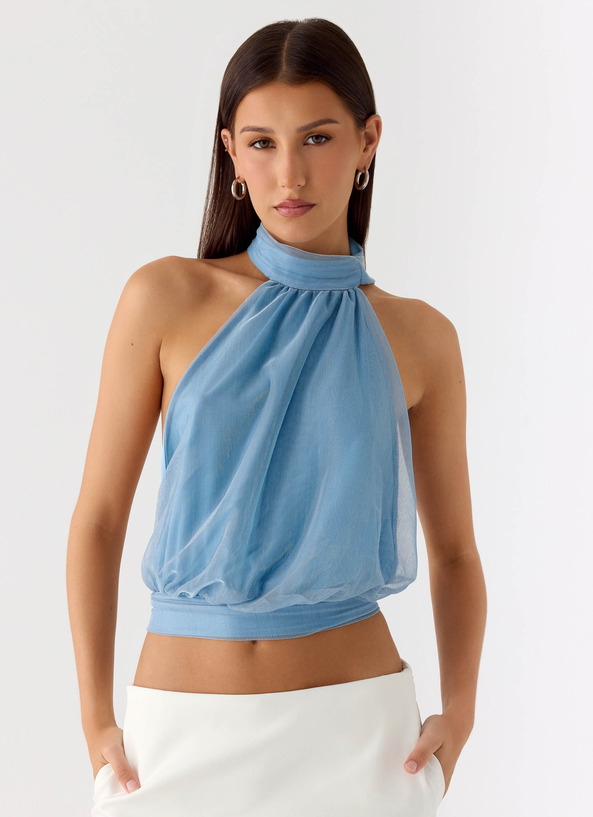 Cantrall Halter Top - Blue - Image 5