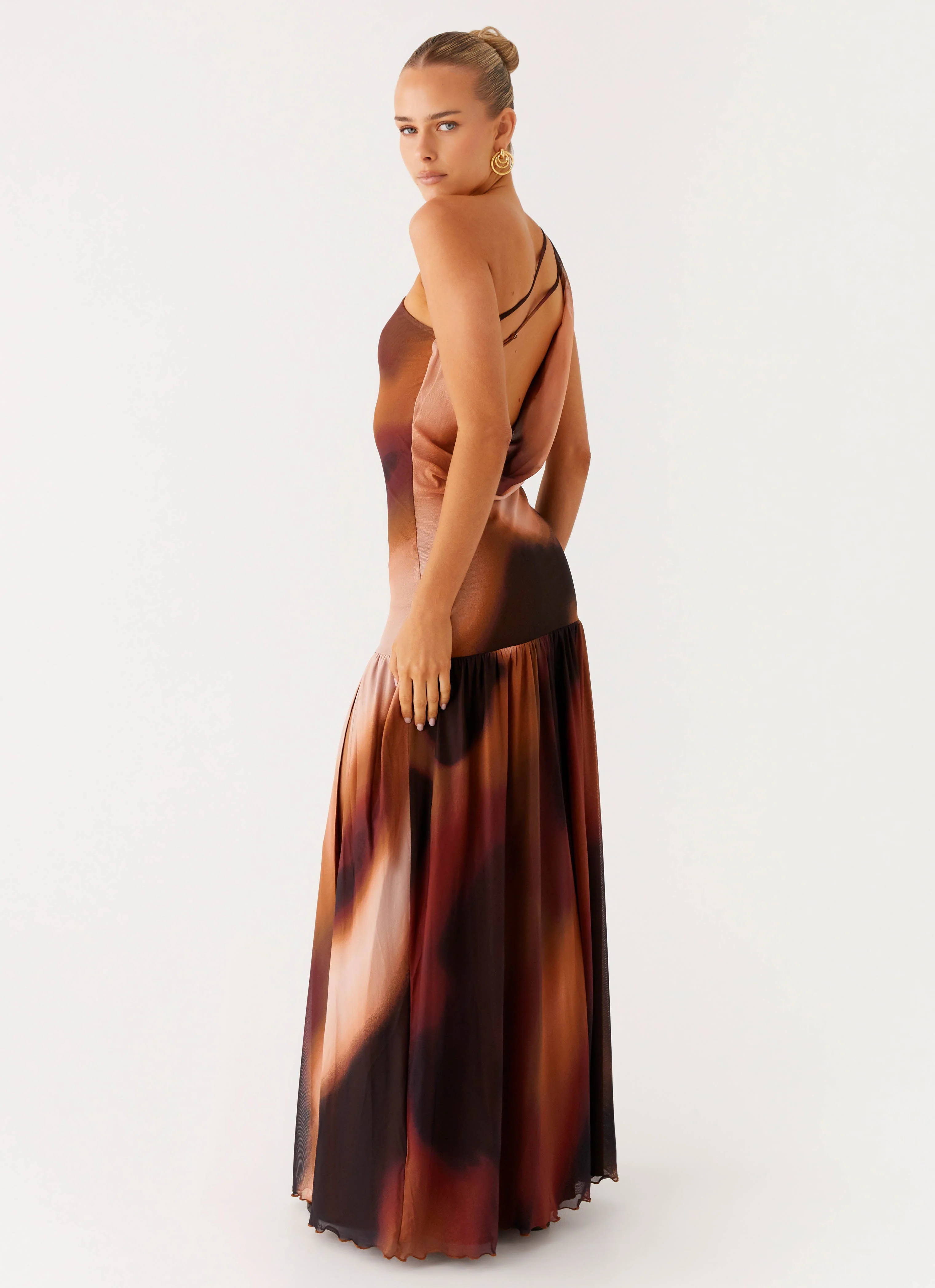 Carlina Maxi Dress - Black Gradient - Image 4