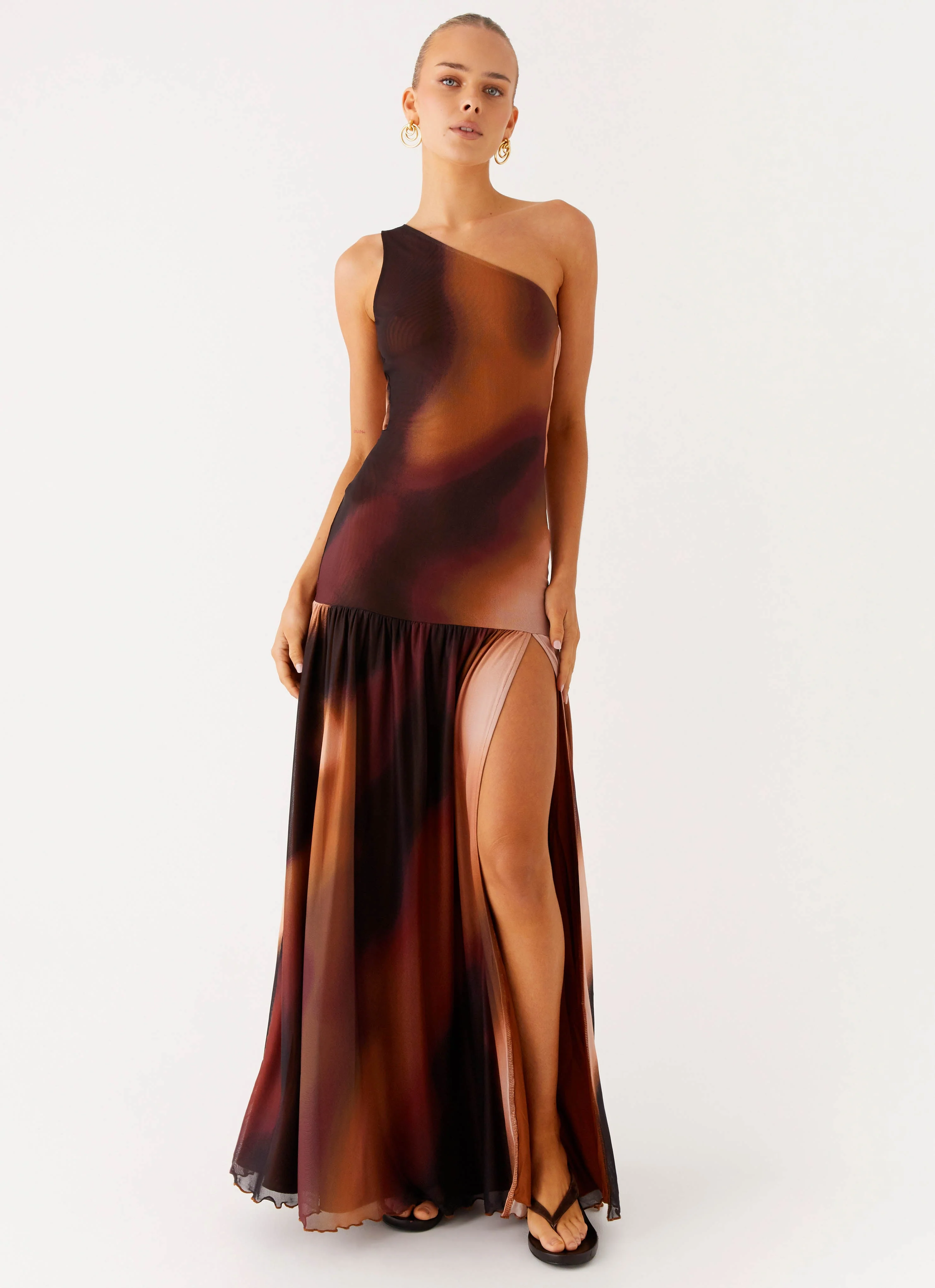 Carlina Maxi Dress - Black Gradient - Image 5