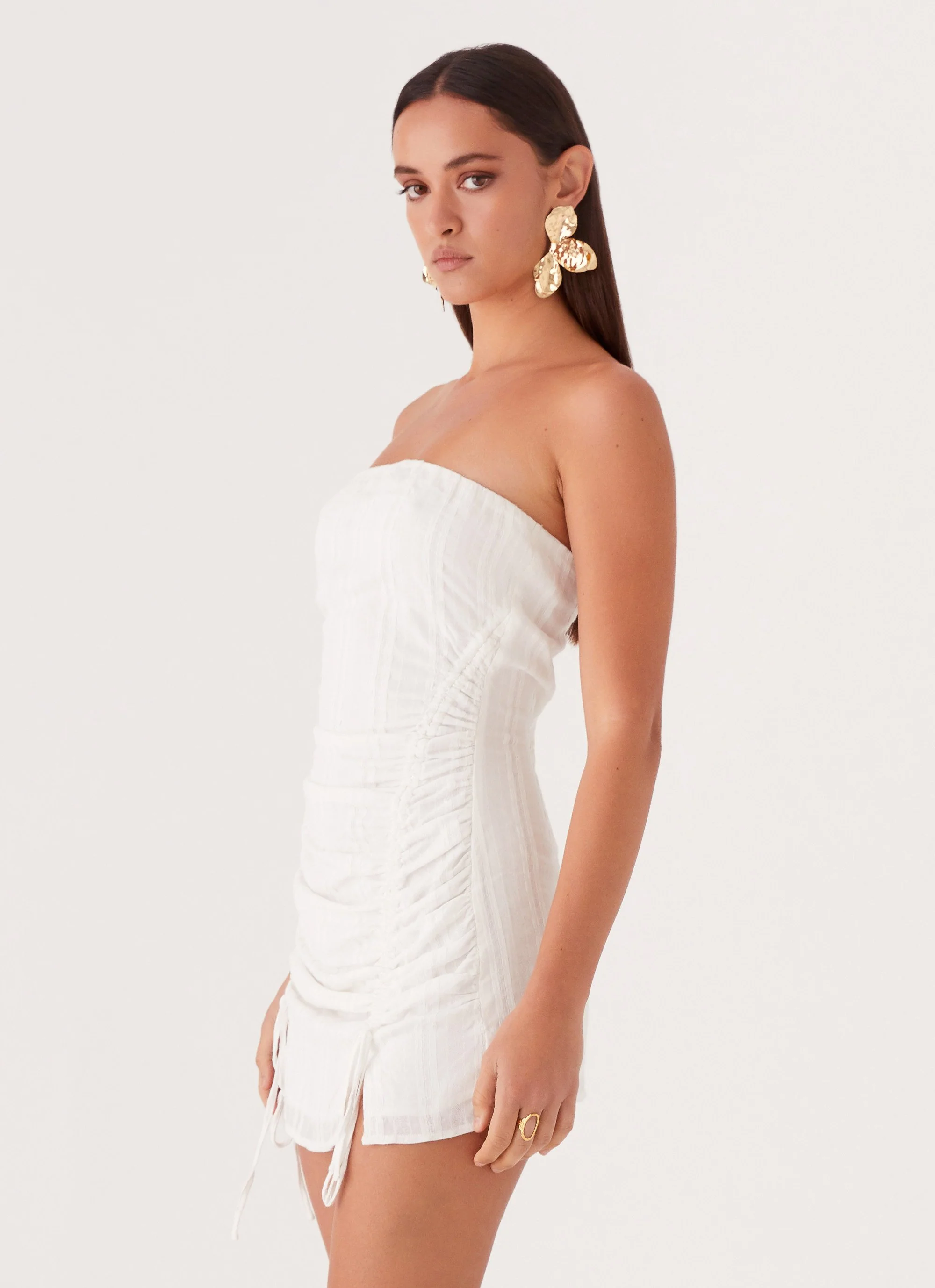 Carlotta Mini Dress - White - Image 4