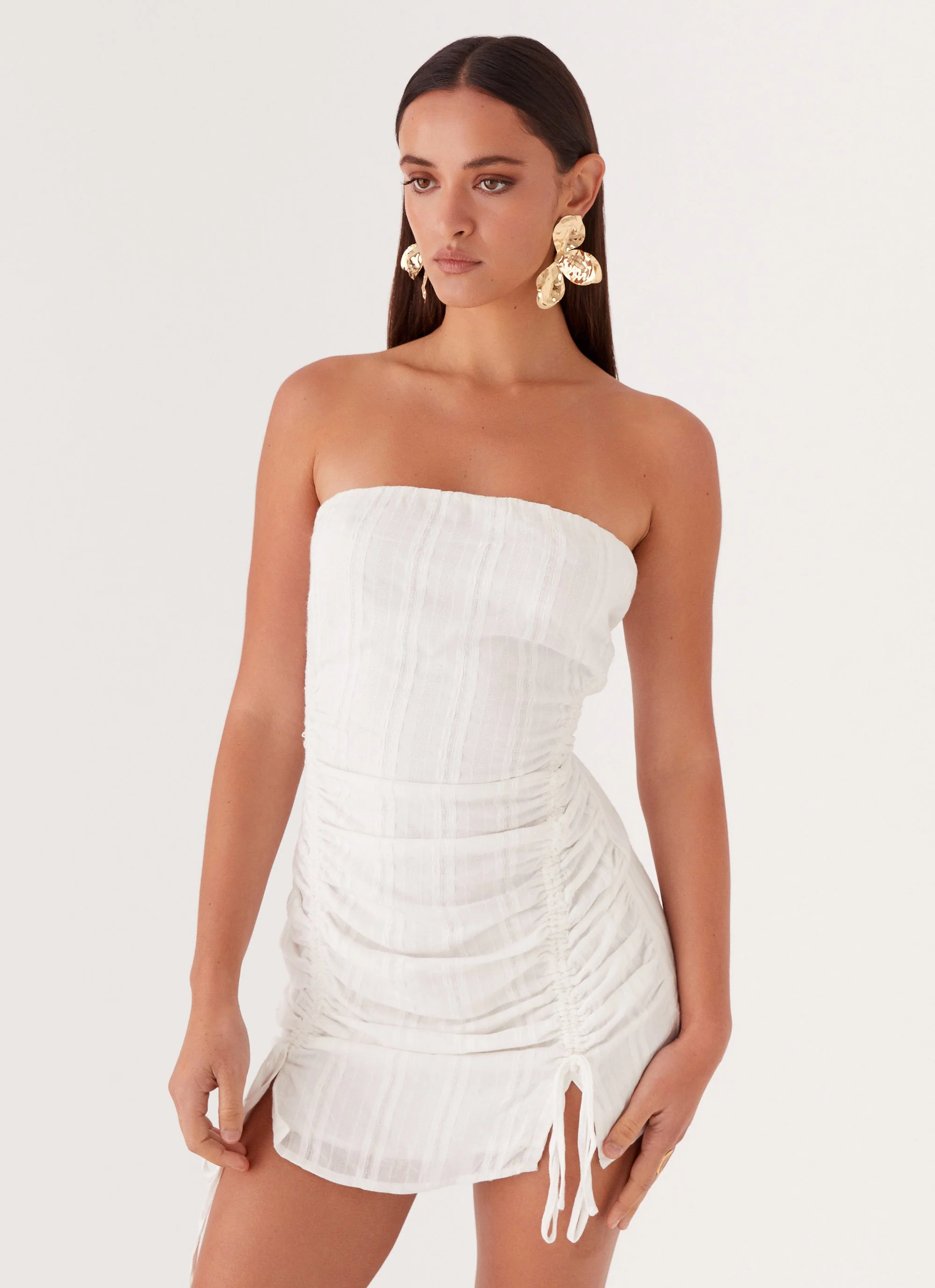 Carlotta Mini Dress - White - Image 6