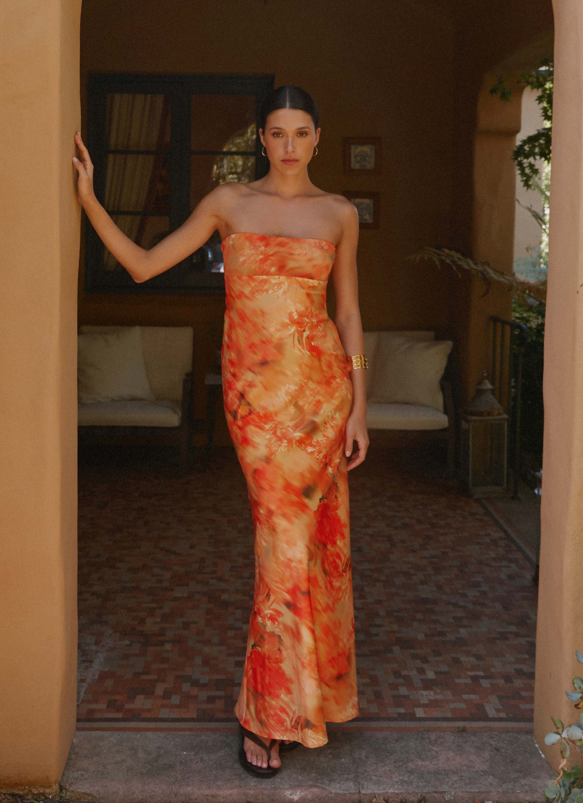 Carmen Maxi Dress - Sunset Floral - Image 2