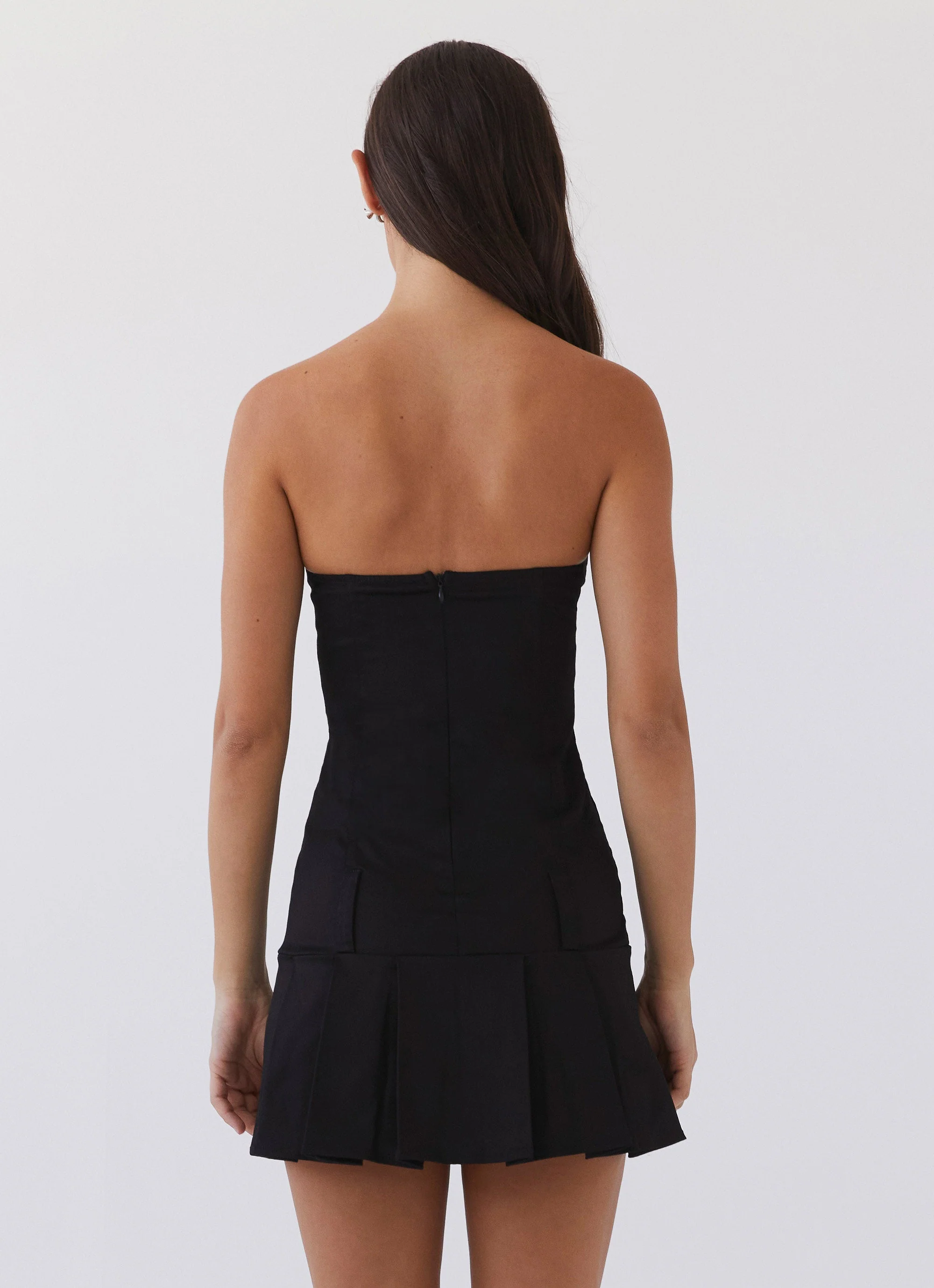 Case Closed Mini Dress - Black - Image 5