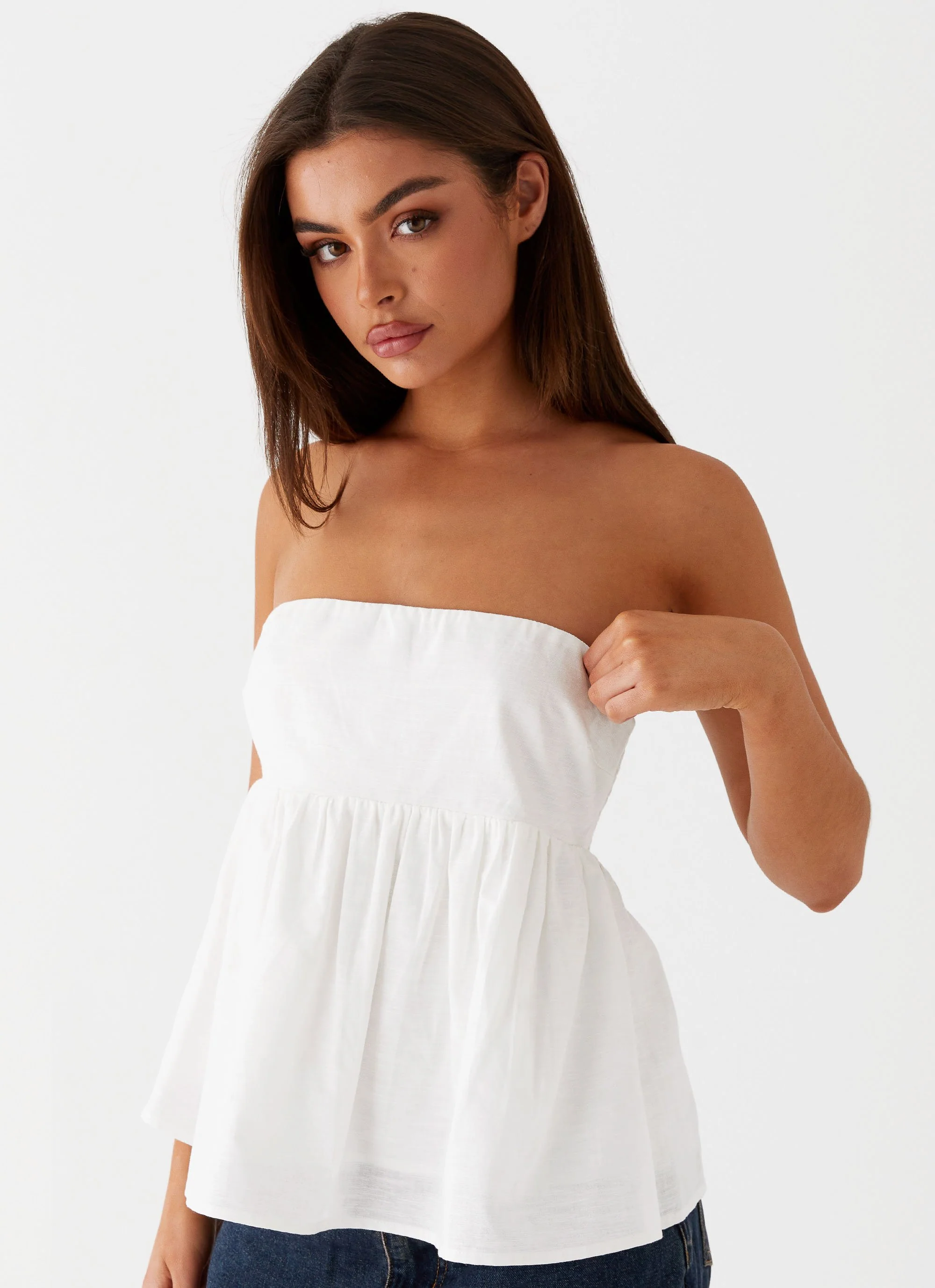 Cassie Tube Top - White - Image 5