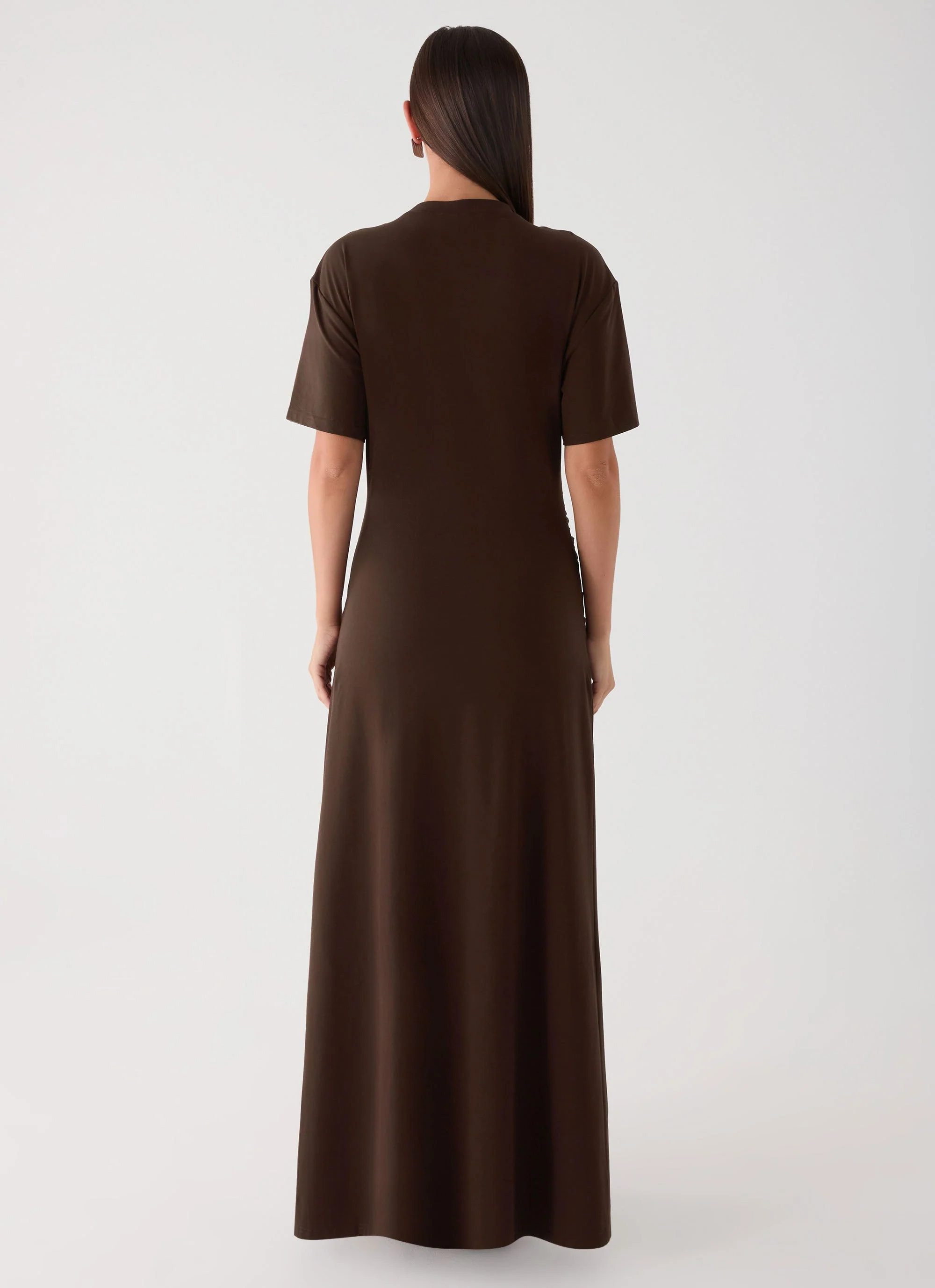 Celyse Maxi Dress - Chocolate - Image 3