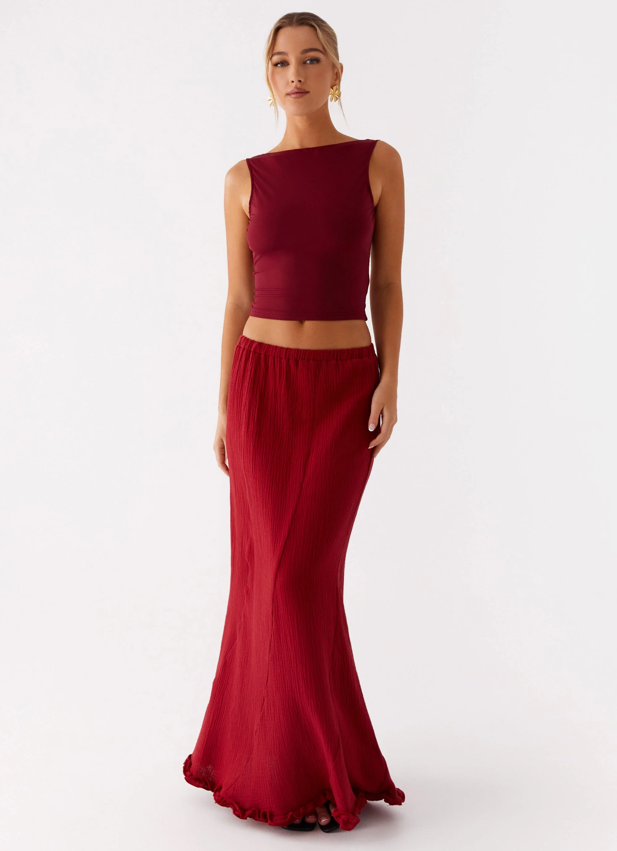 Chamberlain Maxi Skirt - Rhubarb - Image 6