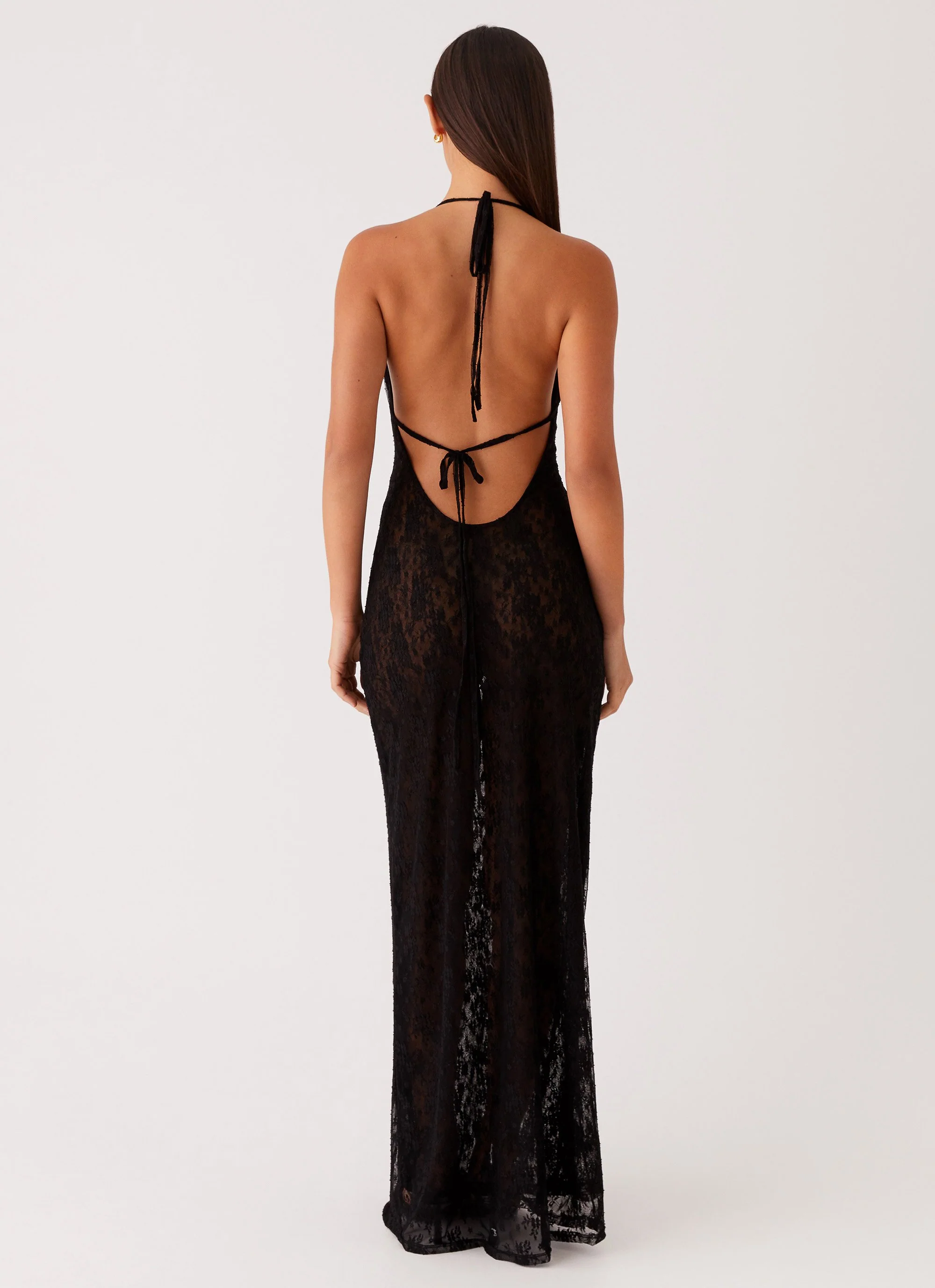 Champagne Coastline Maxi Dress - Black - Image 4