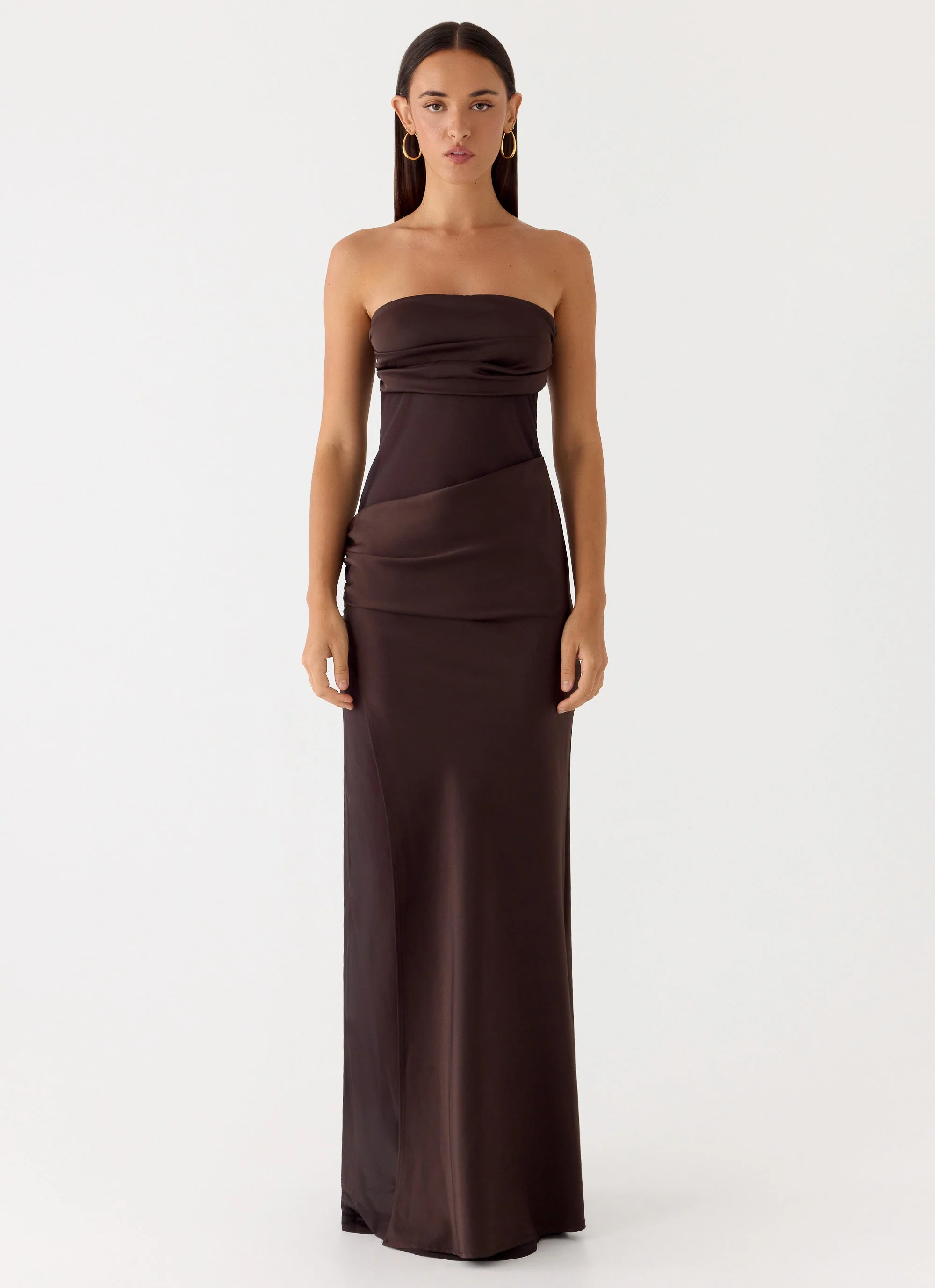 Champagne Skies Maxi Dress - Chocolate - Image 4