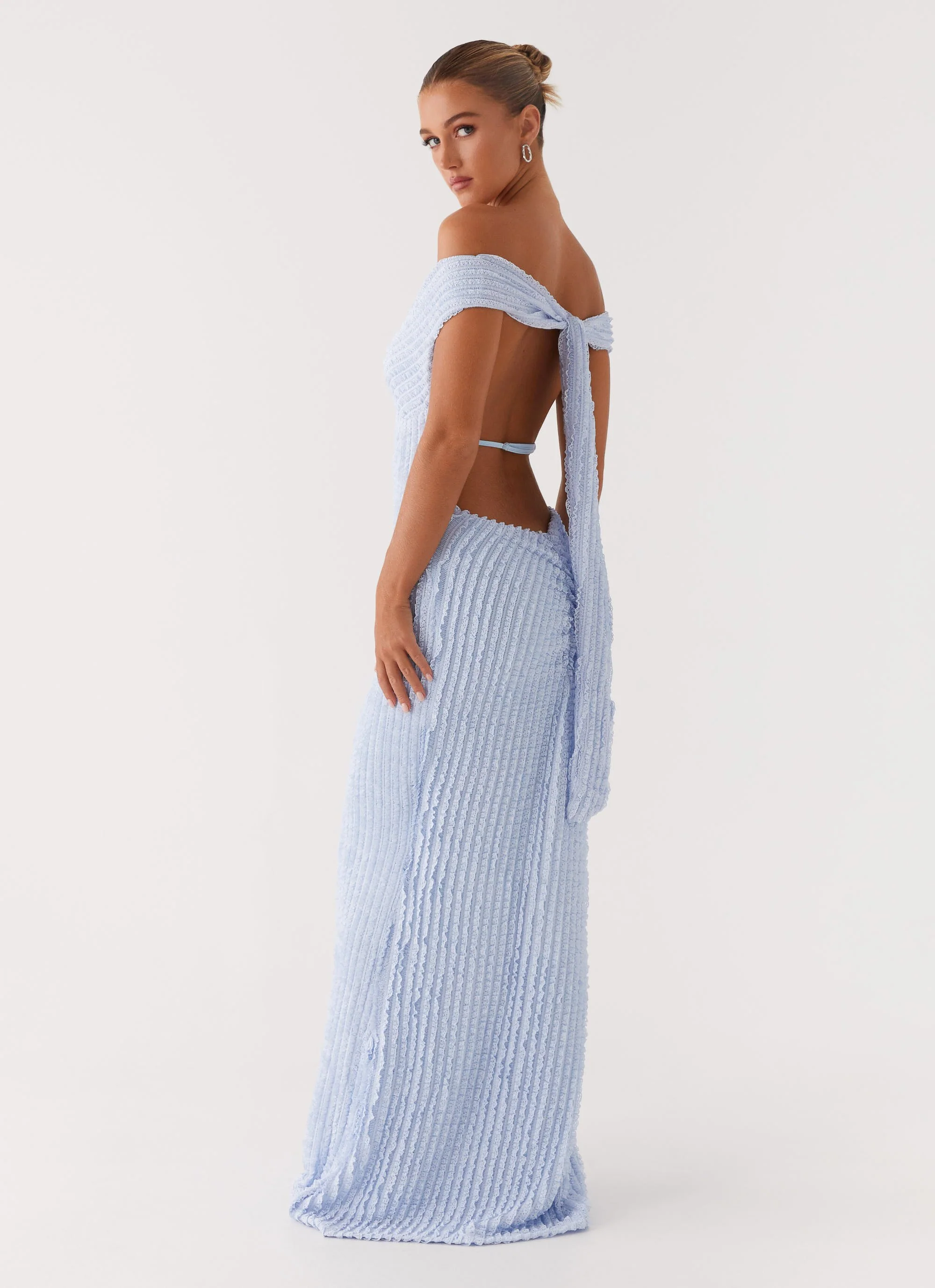 Chantelle Maxi Dress - Blue - Image 6