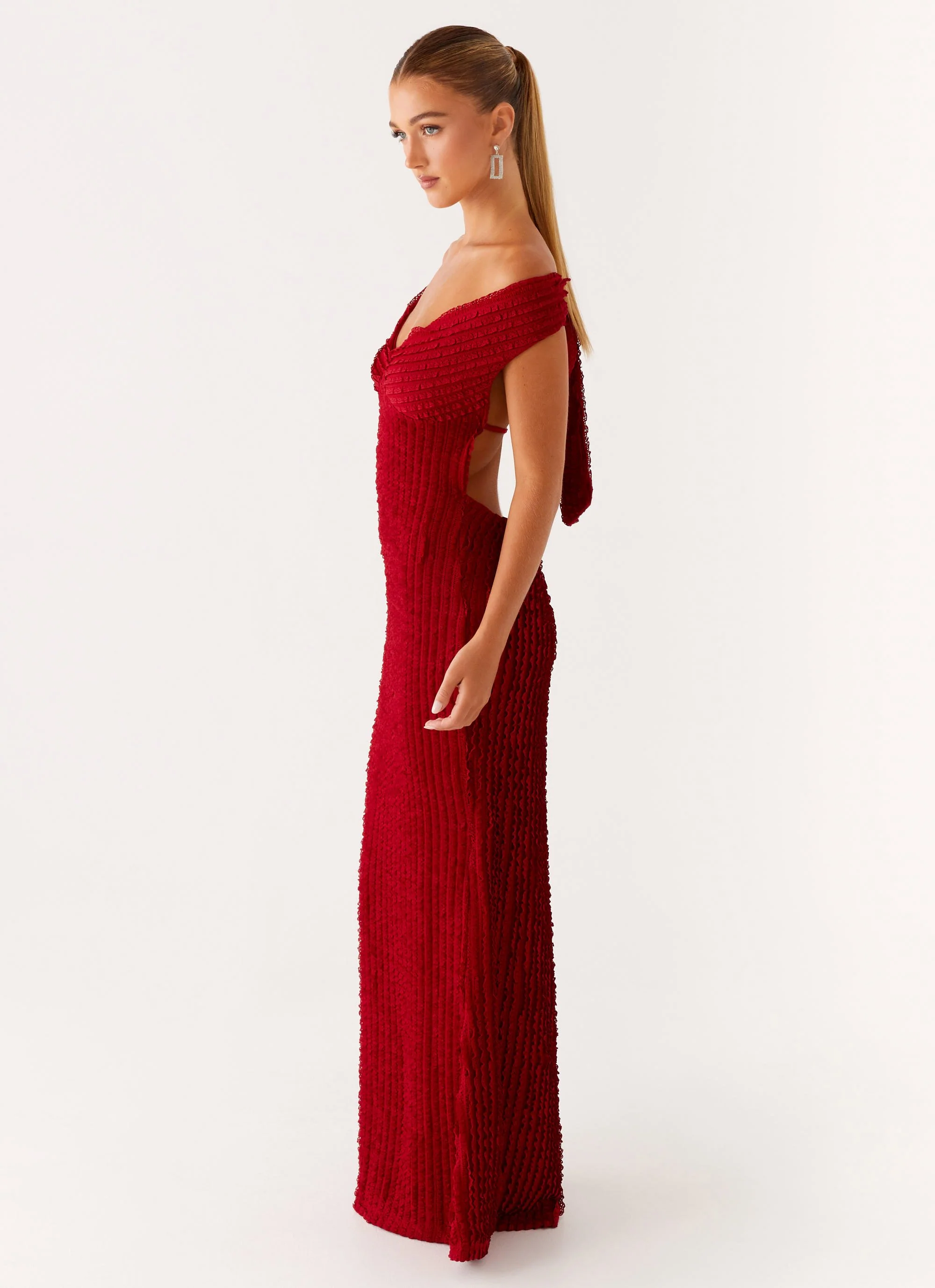Chantelle Maxi Dress - Red - Image 3