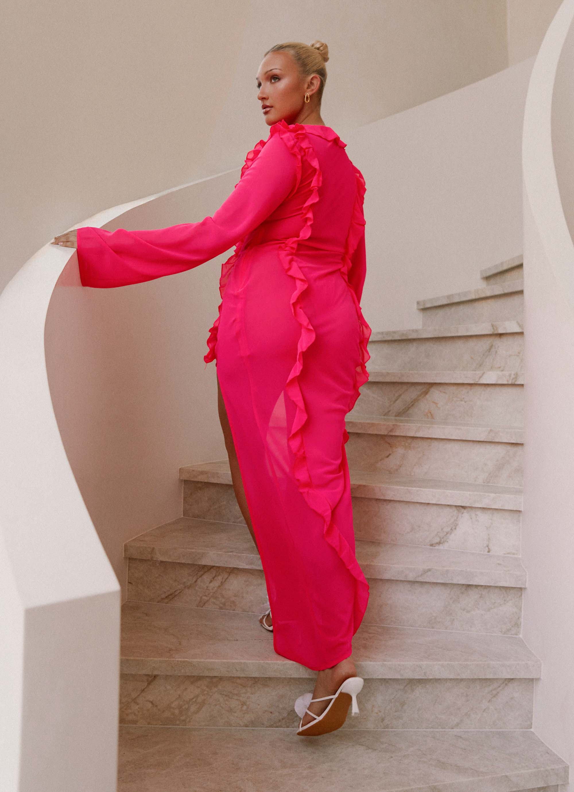 Charlize Maxi Dress - Pink - Image 2